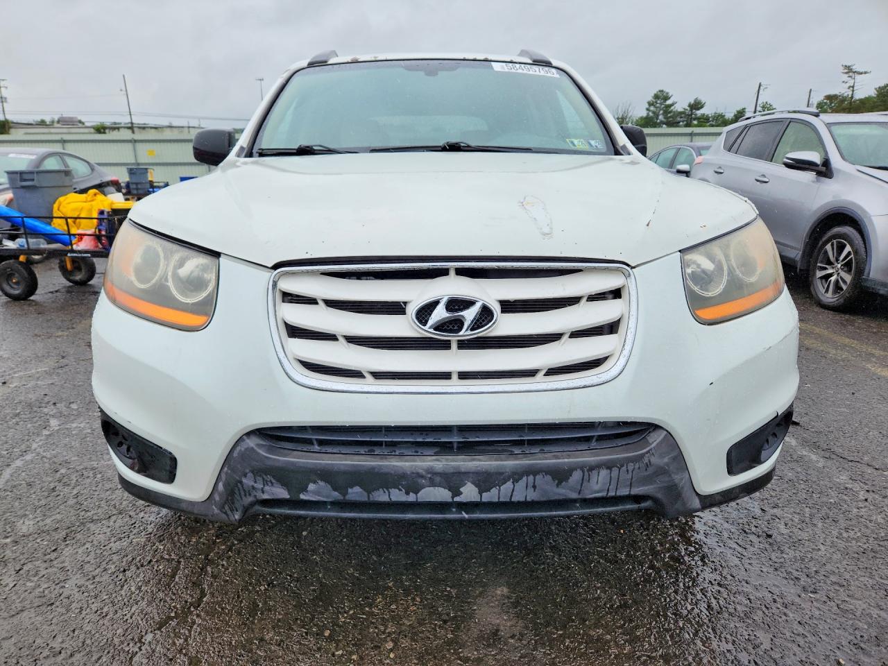 2010 Hyundai Santa Fe Gls White vin: 5NMSG3AB3AH388901