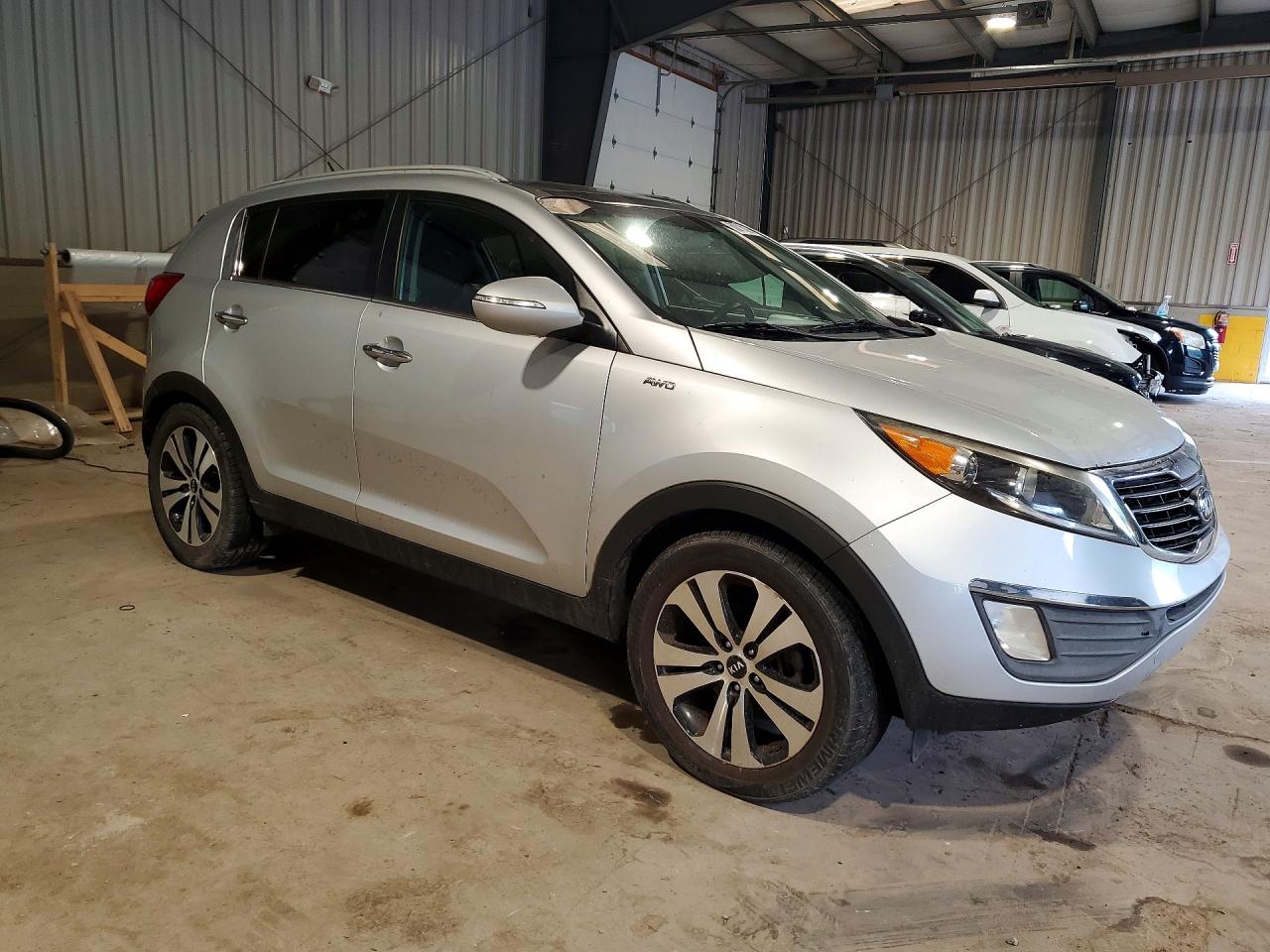 2013 Kia Sportage Ex Silver vin: KNDPCCA23D7404589