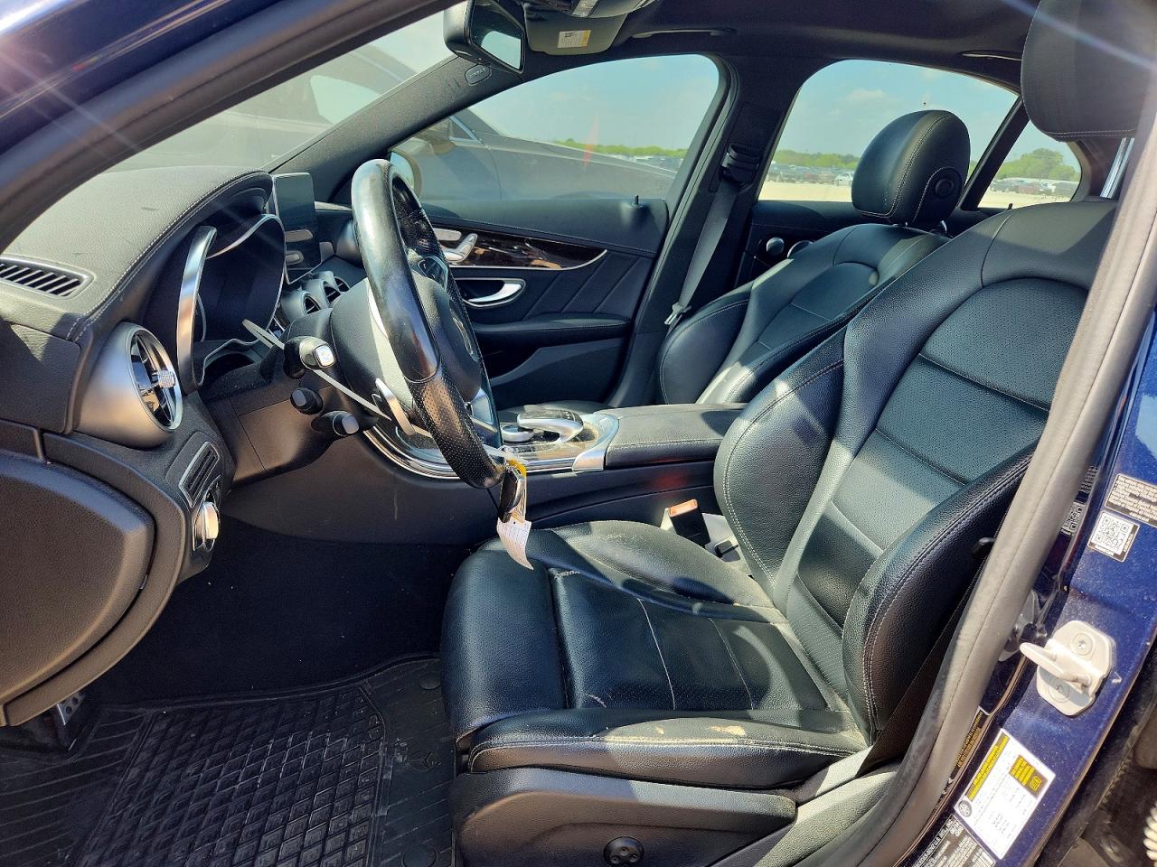 2015 Mercedes-benz C 400 4matic Синий vin: 55SWF6GB9FU009291
