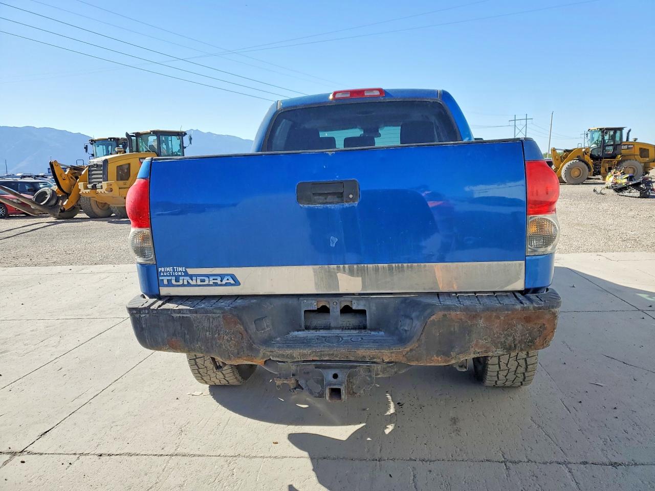 2007 Toyota Tundra Crewmax Sr5 Blue vin: 5TBDV54117S457127