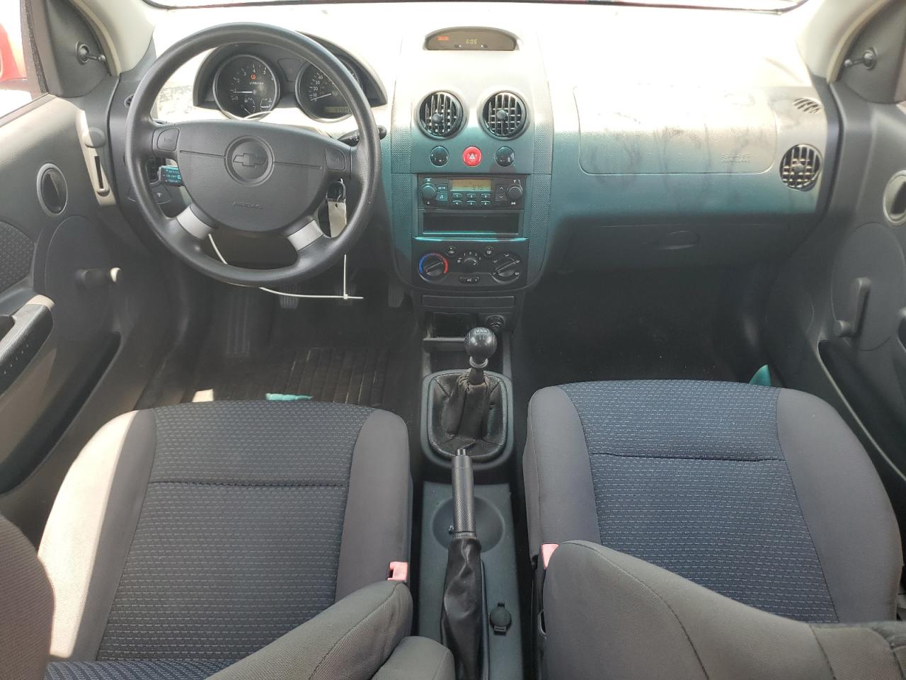 2008 Chevrolet Aveo Base Red vin: KL1TD666X8B255424