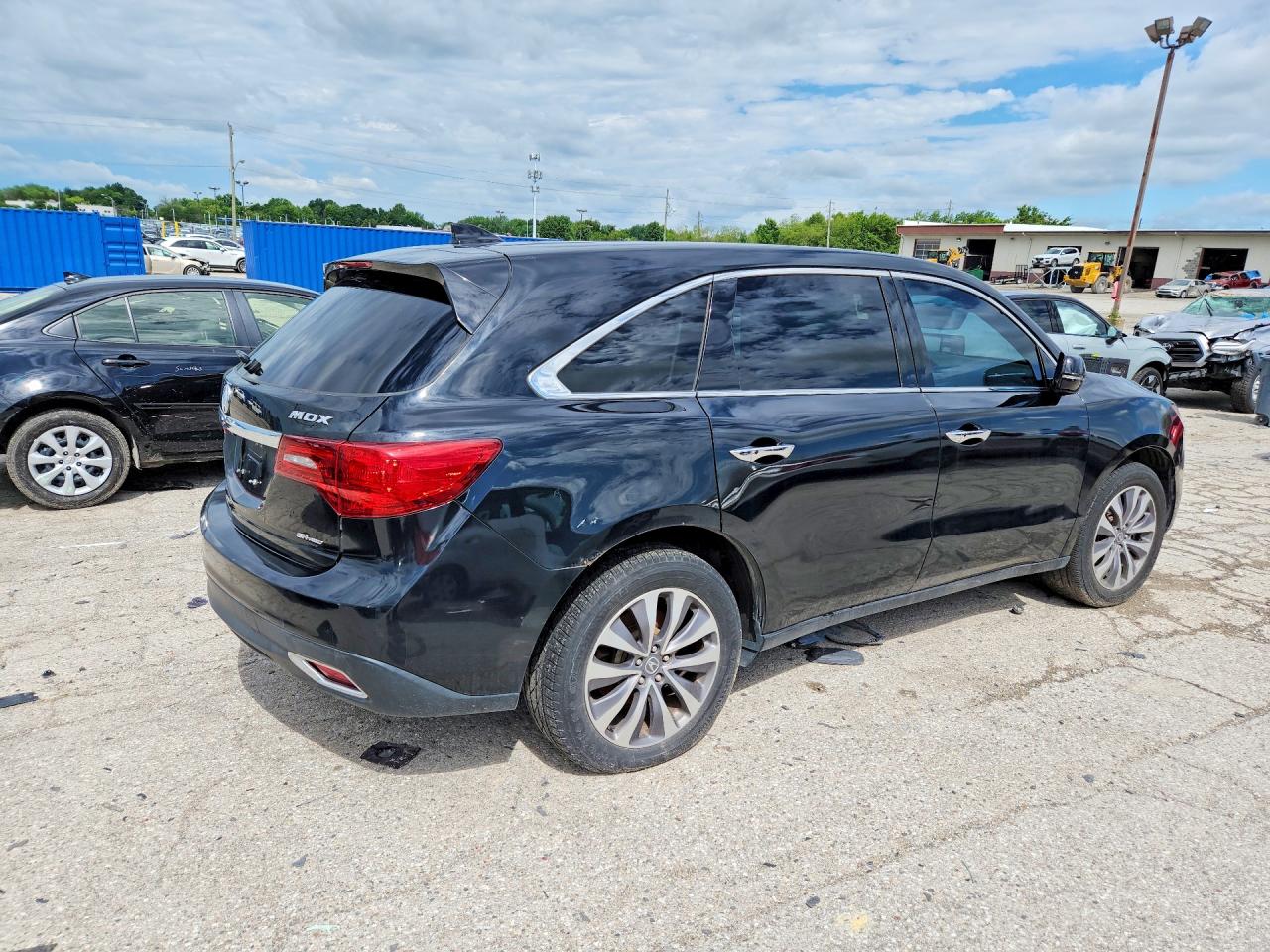 2014 Acura Mdx Technology Black vin: 5FRYD4H68EB010371