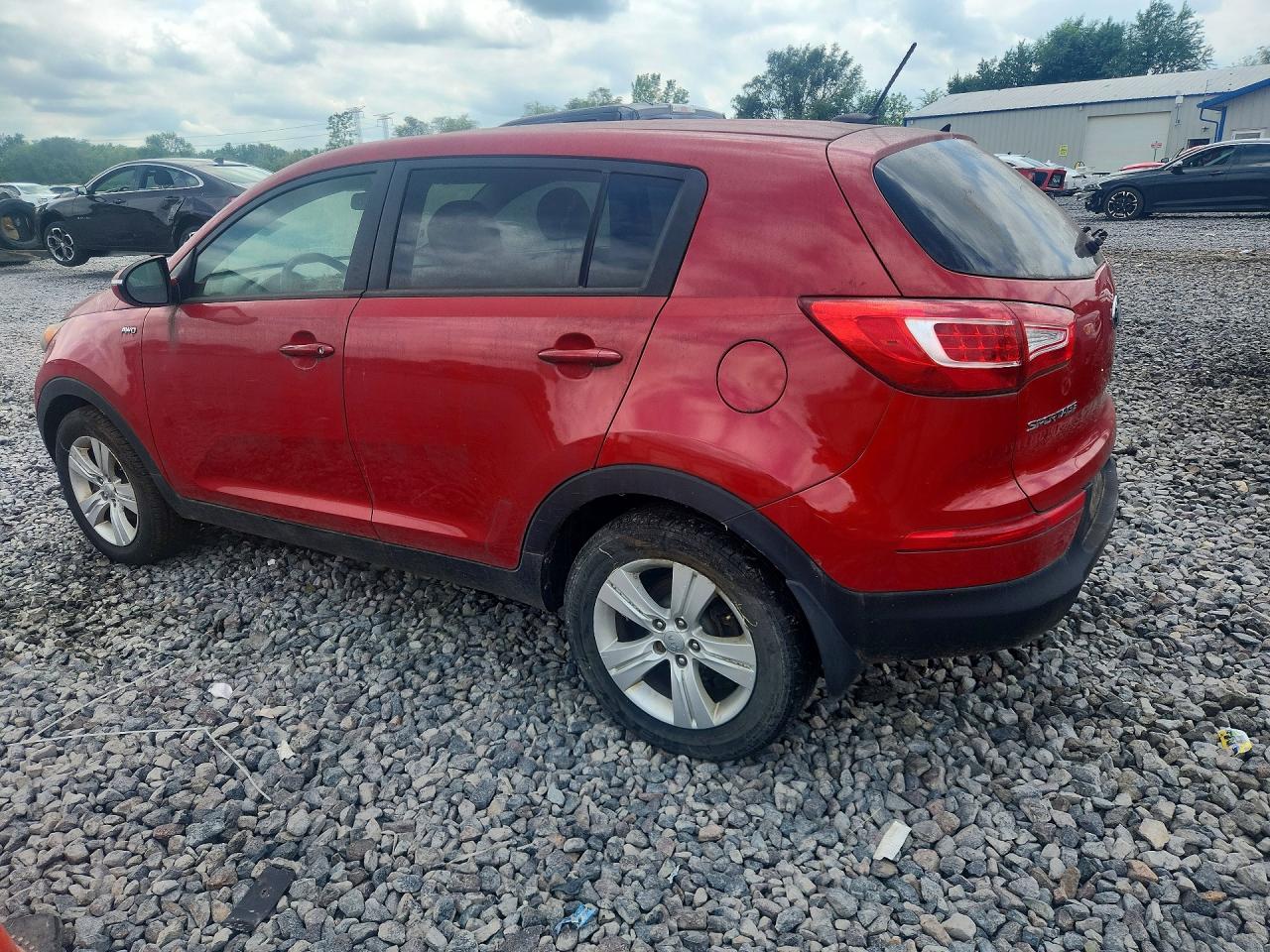 2013 Kia Sportage Lx Red vin: KNDPBCA26D7536569