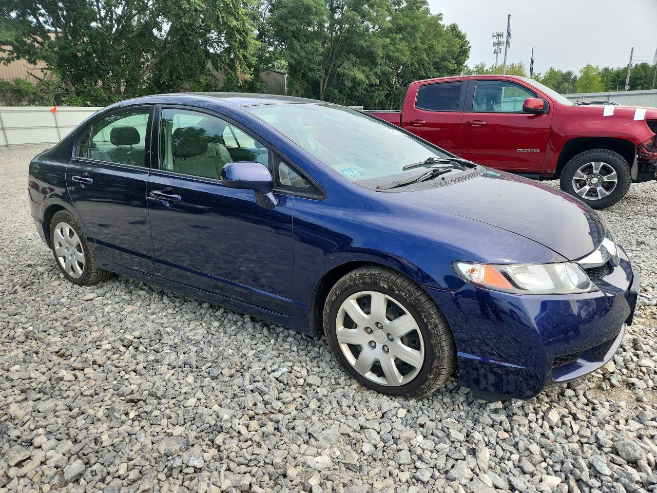2010 Honda Civic Lx Blue vin: 2HGFA1E59AH551012