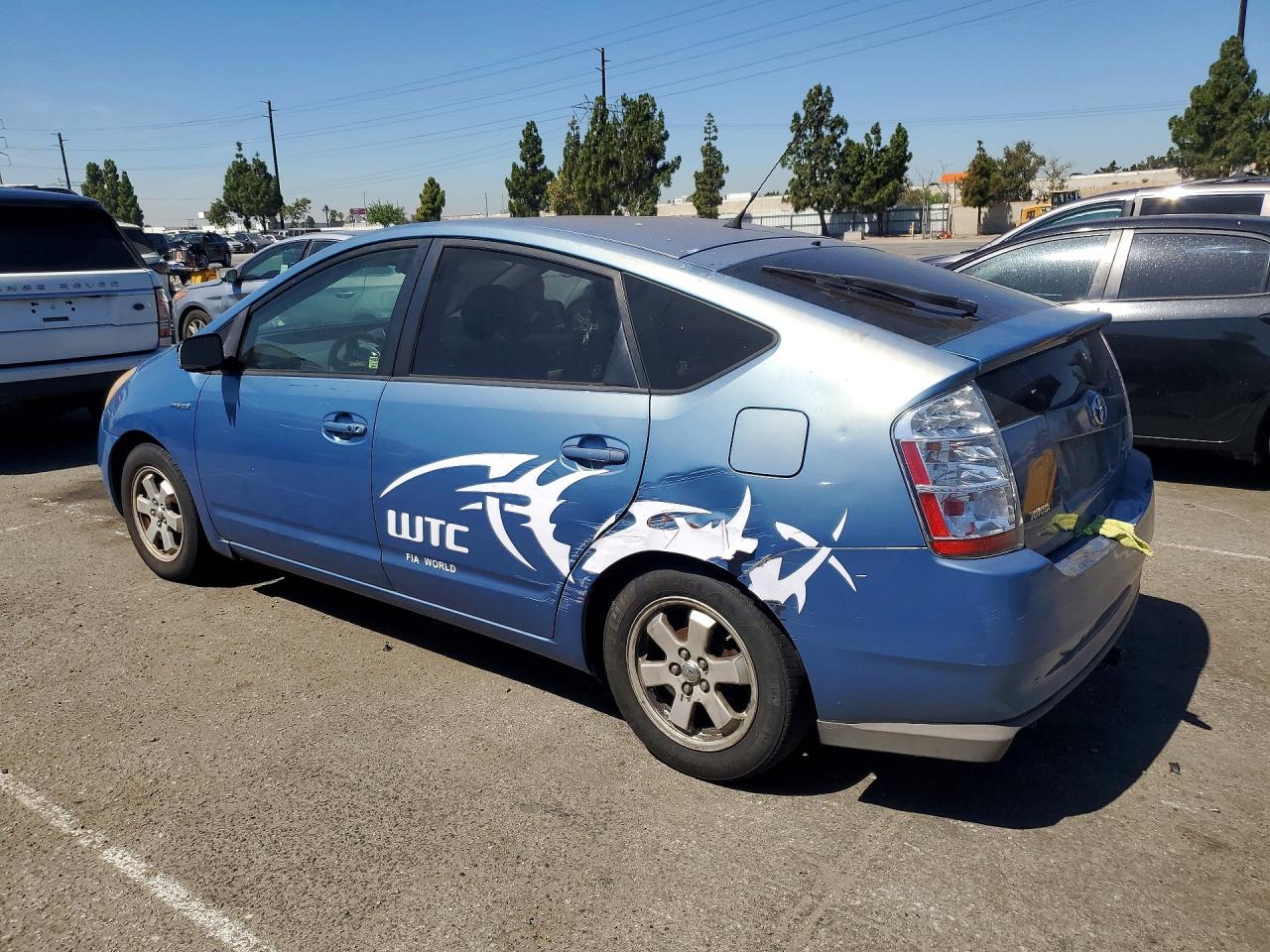 2007 Toyota Prius Base Blue vin: JTDKB20U977675686