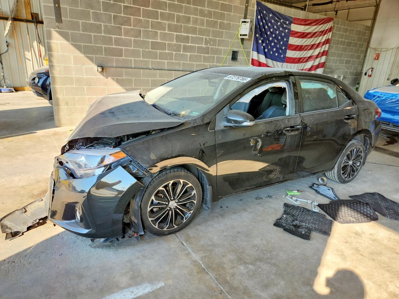 2015 Toyota Corolla L Black vin: 2T1BURHE3FC387983