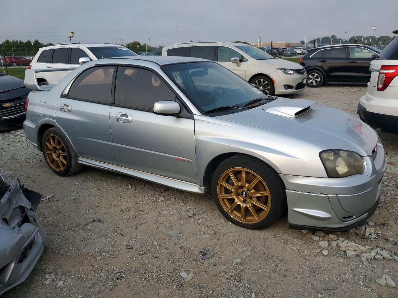 2005 Subaru Impreza Wrx Sti Серебряный vin: JF1GD70615L516136