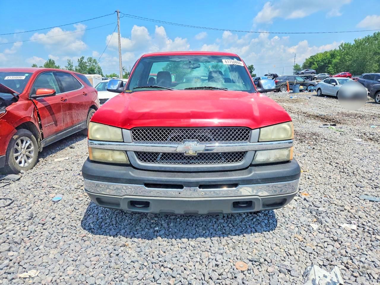 2005 Chevrolet Silverado C1500 Red vin: 1GCEC14X05Z330198