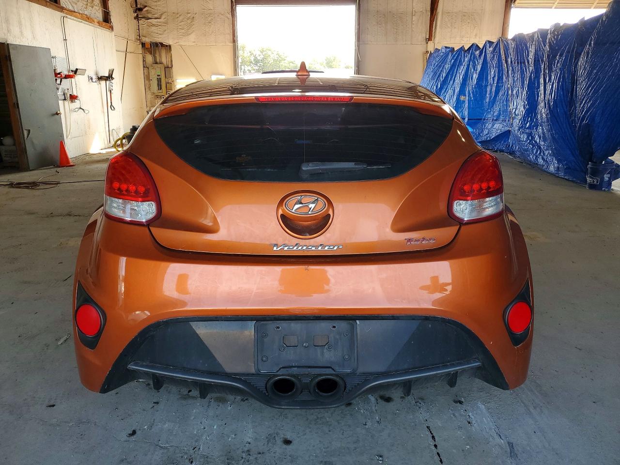 2013 Hyundai Veloster Turbo Orange vin: KMHTC6AE7DU143328