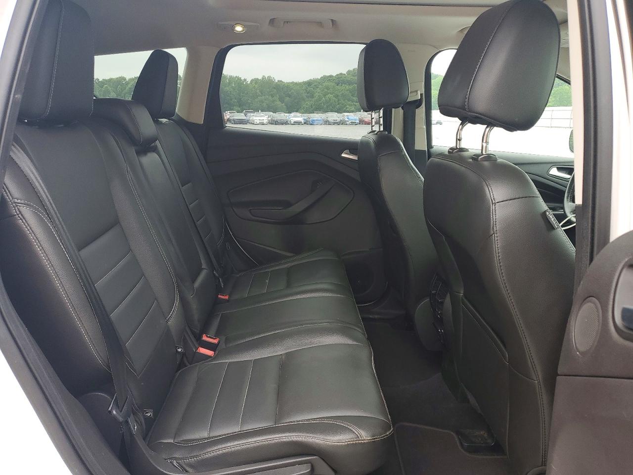 2015 Ford Escape Titanium White vin: 1FMCU0J95FUB04785