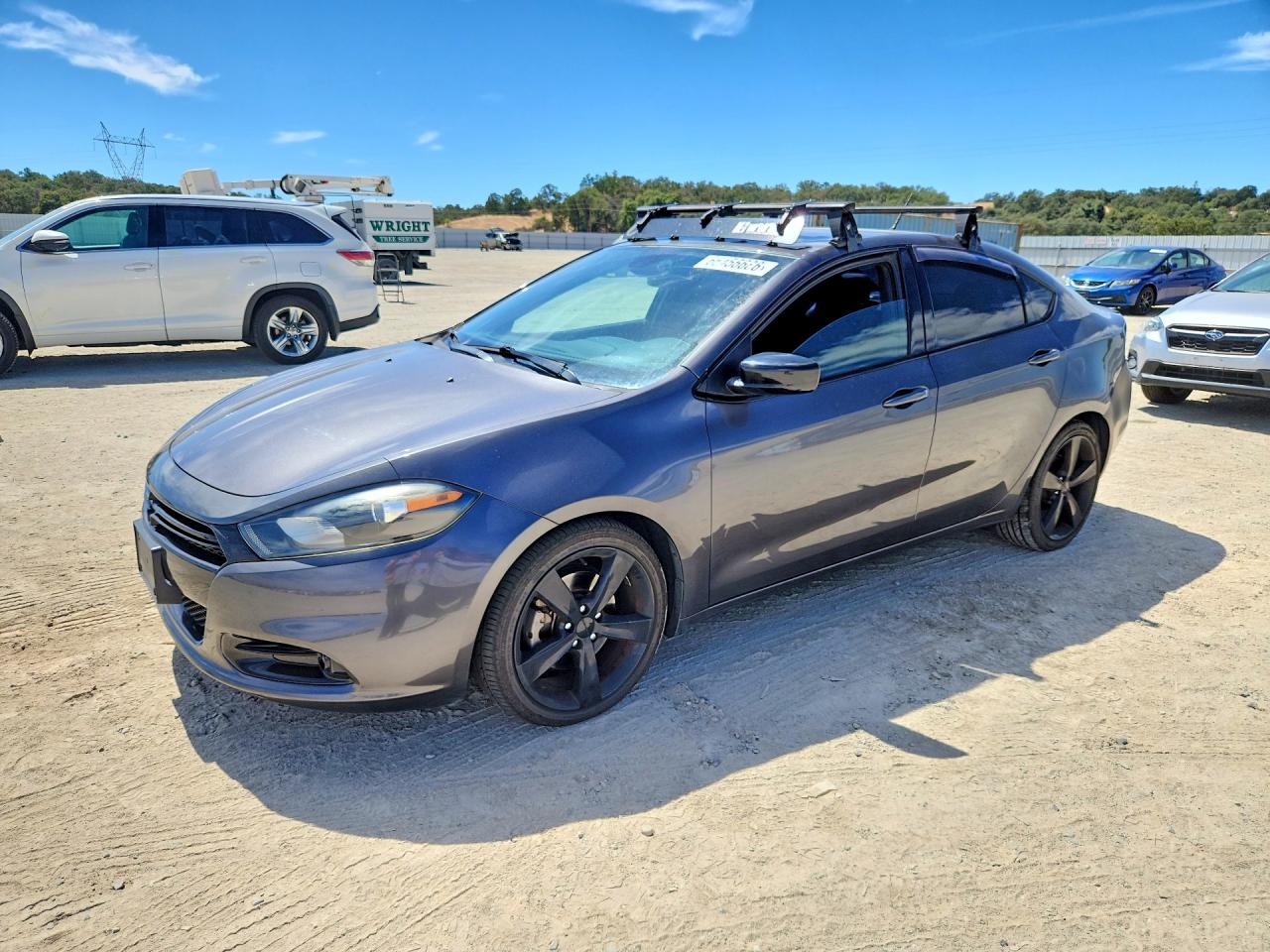 2015 Dodge Dart Sxt Gray vin: 1C3CDFBB7FD194597