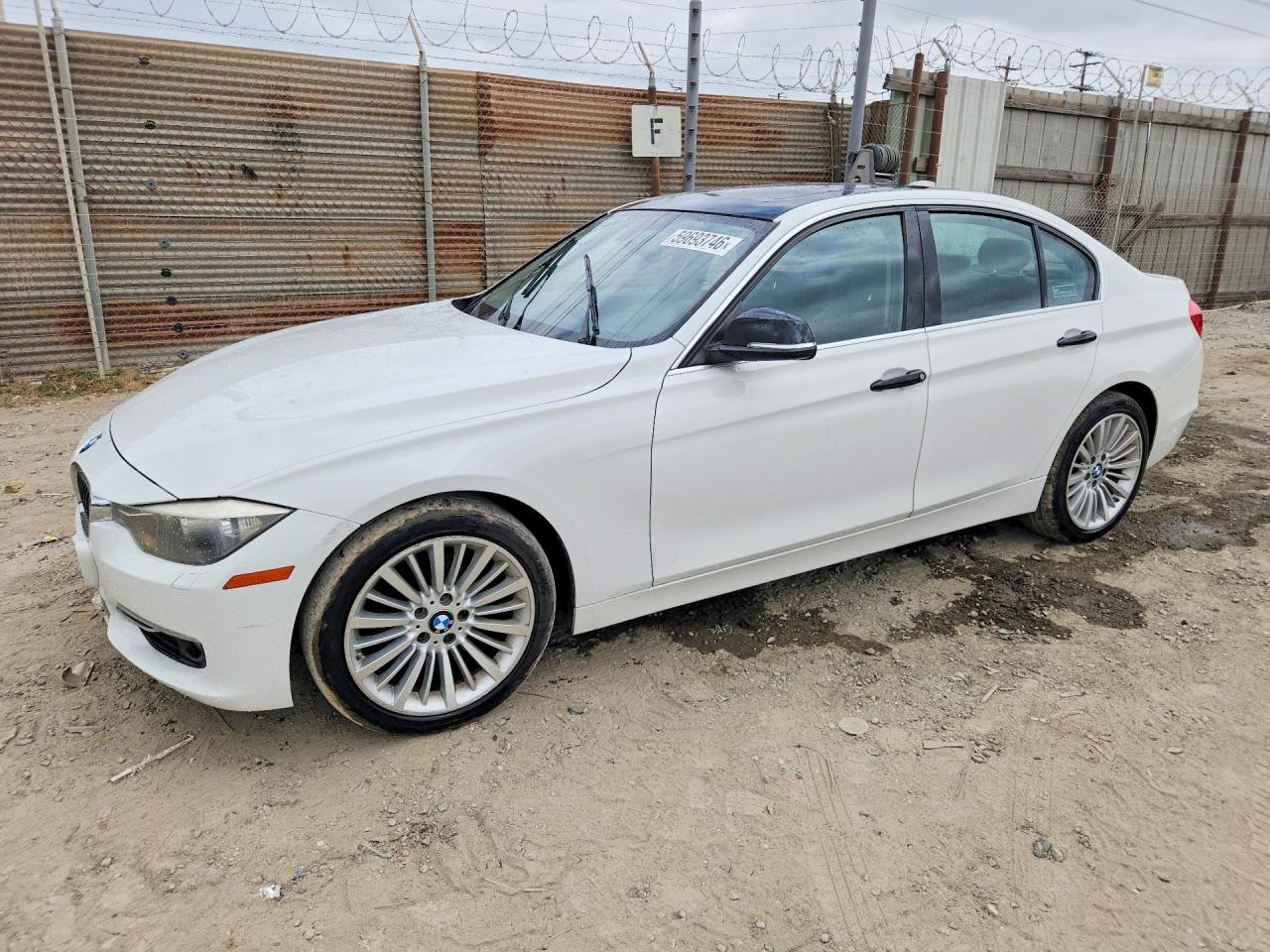 2012 Bmw 328 I White vin: WBA3A5C59CF257333