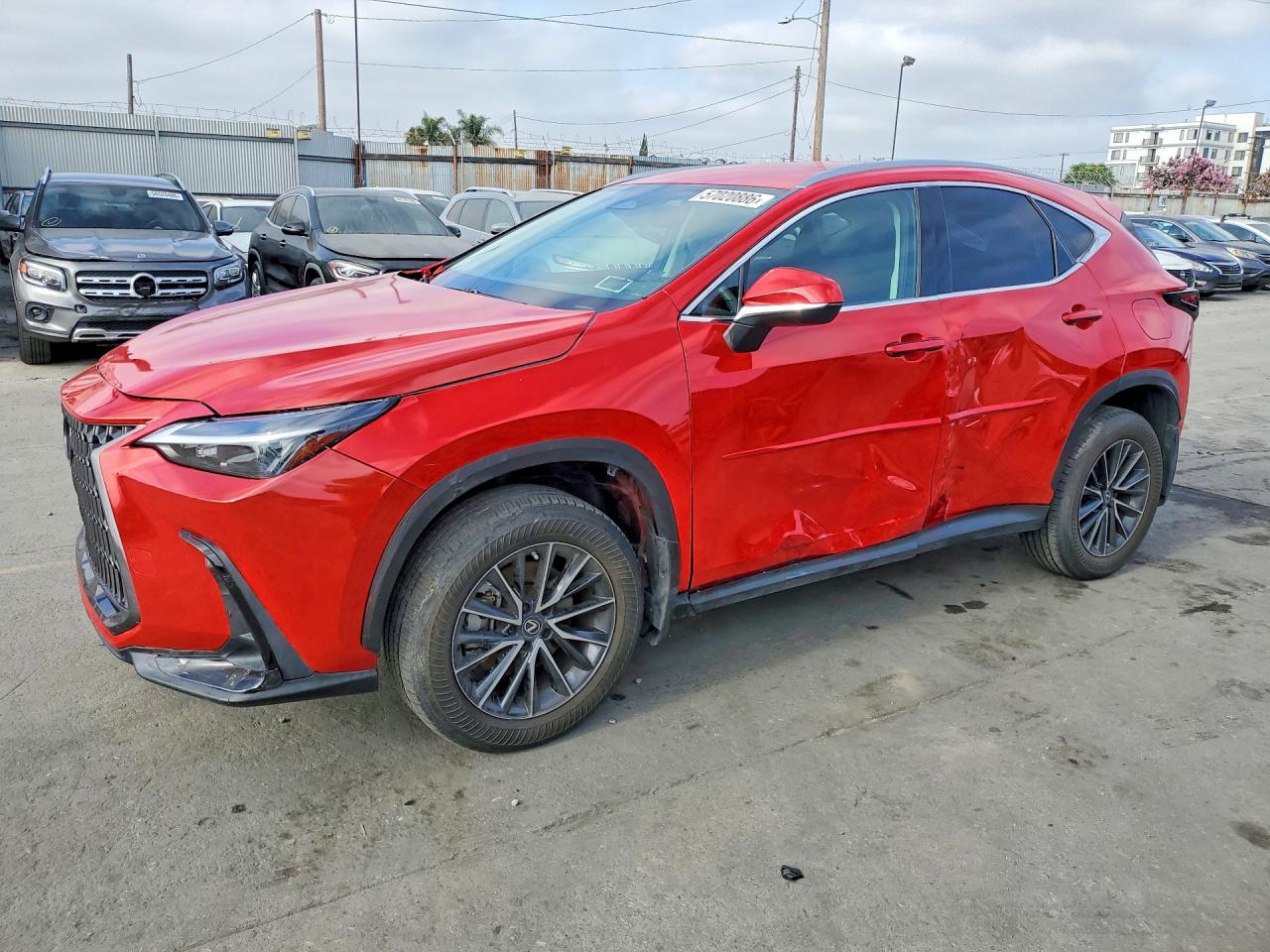 2022 Lexus Nx 250 Red vin: 2T2ADCEZ5NC001428