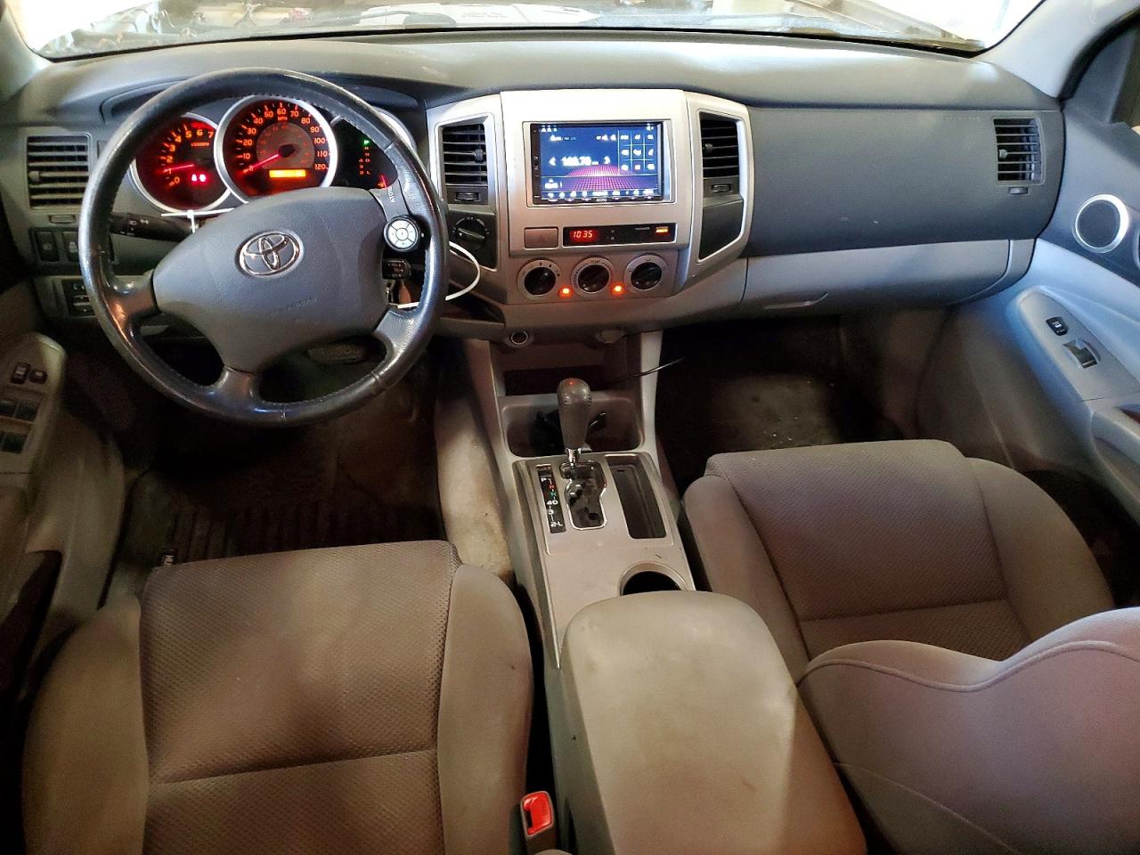 2005 Toyota Tacoma Double Cab Silver vin: 5TELU42N15Z096844