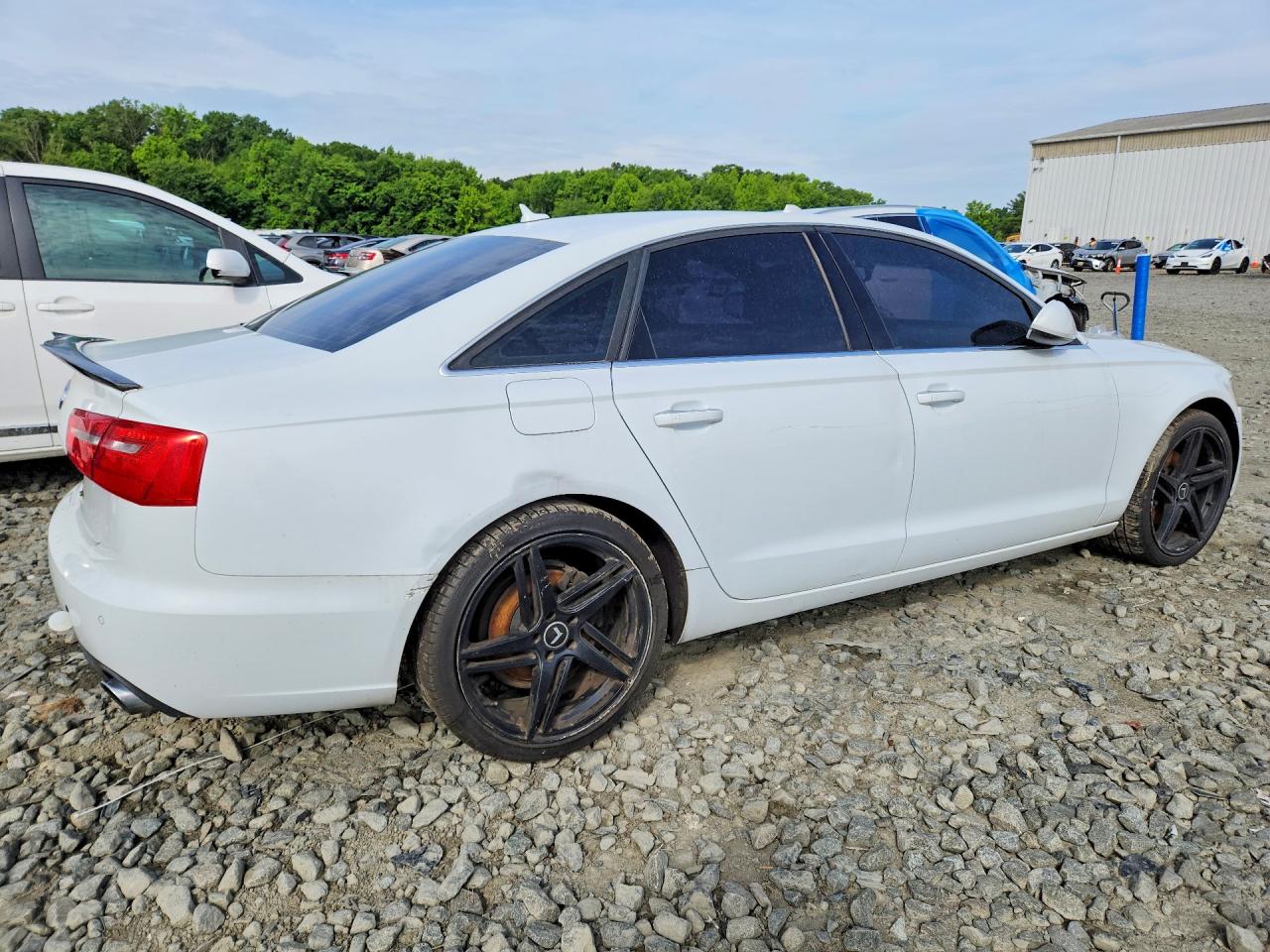 2013 Audi A6 Premium Plus Белый vin: WAUGFAFC7DN088703
