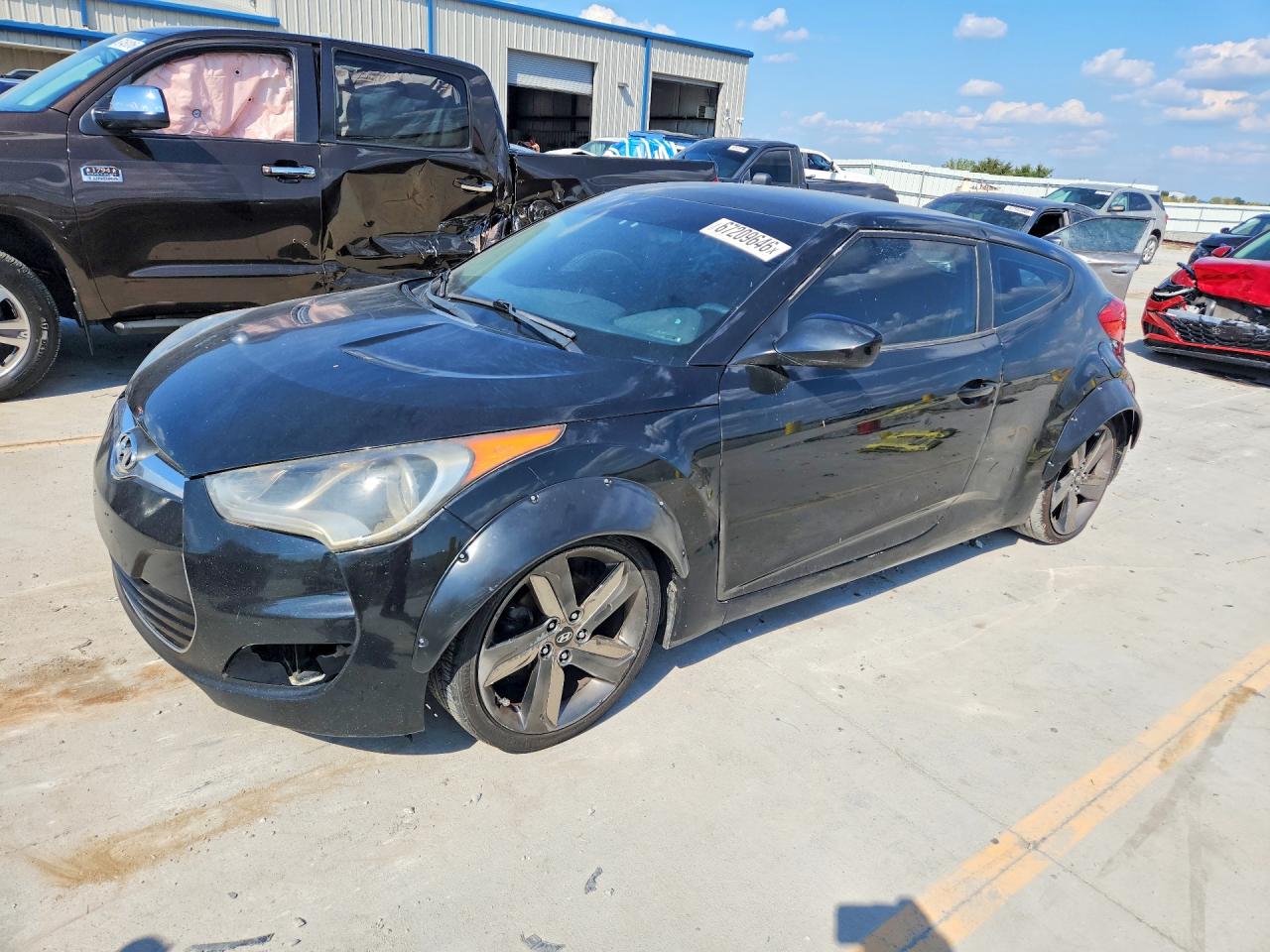 2013 Hyundai Veloster Base Черный vin: KMHTC6AD9DU146299