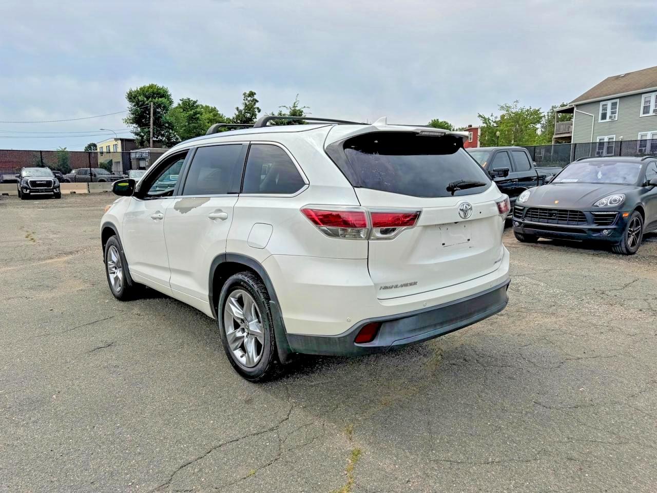 2015 Toyota Highlander Limited Platinum Белый vin: 5TDYKRFH2FS110262