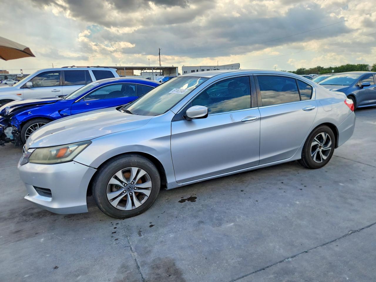 2013 Honda Accord Lx Silver vin: 1HGCR2F36DA200883