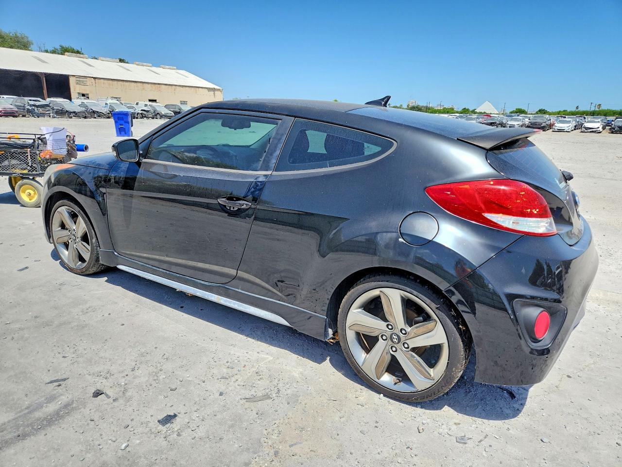 2013 Hyundai Veloster Turbo Black vin: KMHTC6AE2DU102573