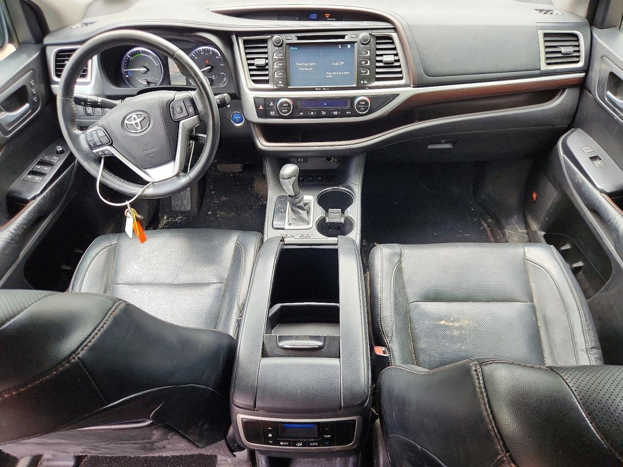 2015 Toyota Highlander Hybrid Limited Black vin: 5TDDCRFH2FS012389