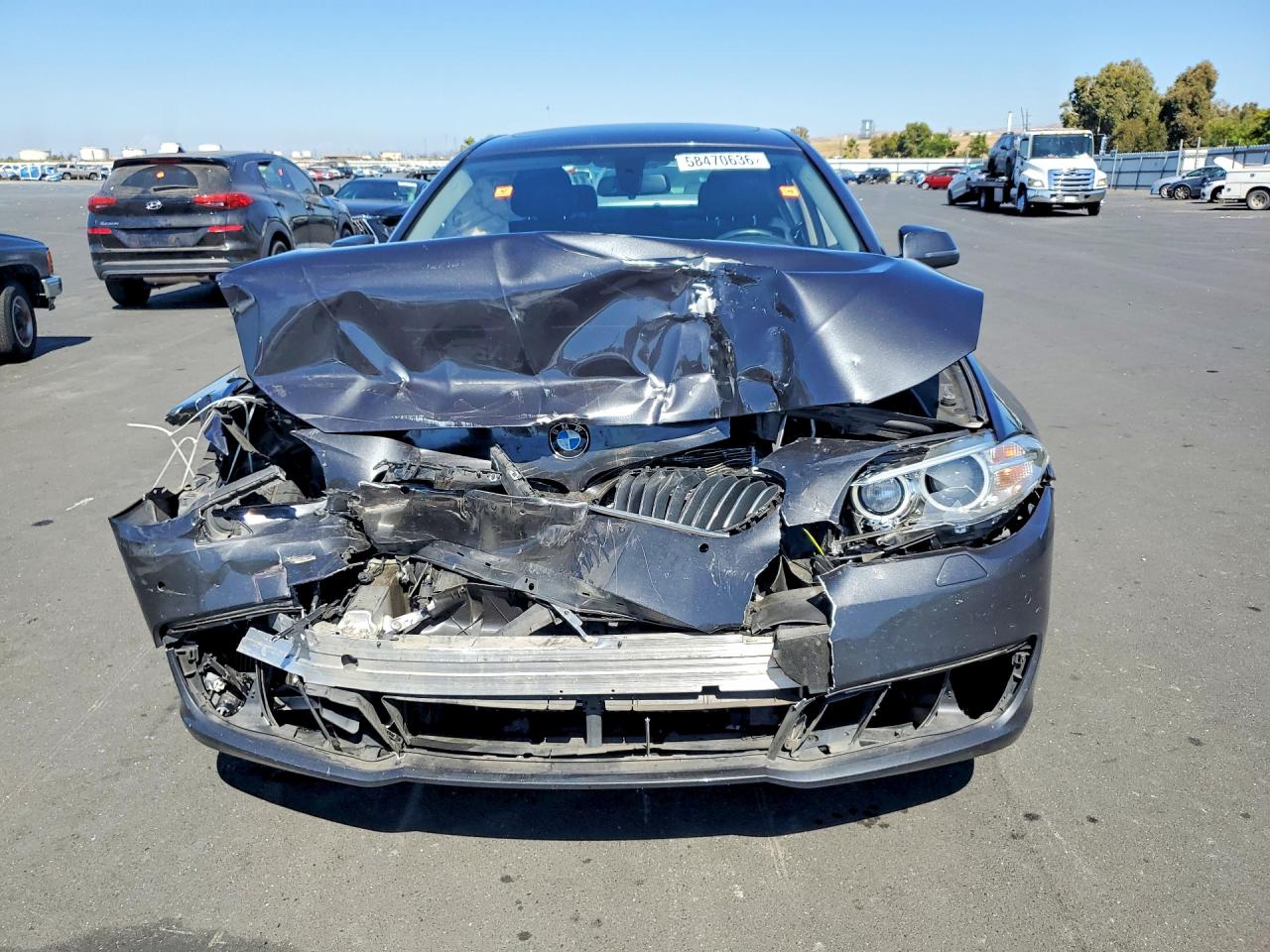 2014 Bmw 528 I Charcoal vin: WBA5A5C53ED509245
