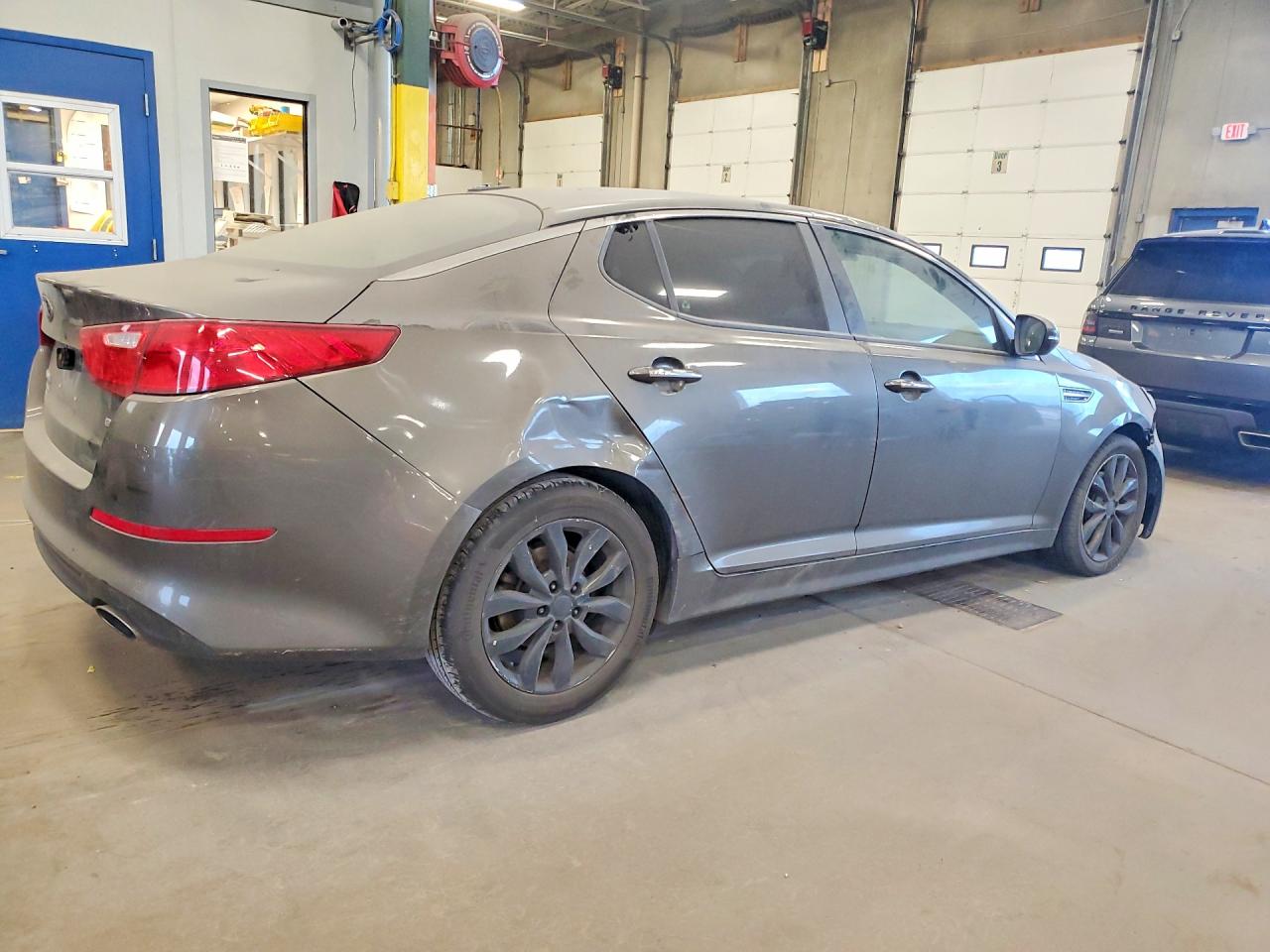 2015 Kia Optima Lx Gray vin: 5XXGM4A79FG399603
