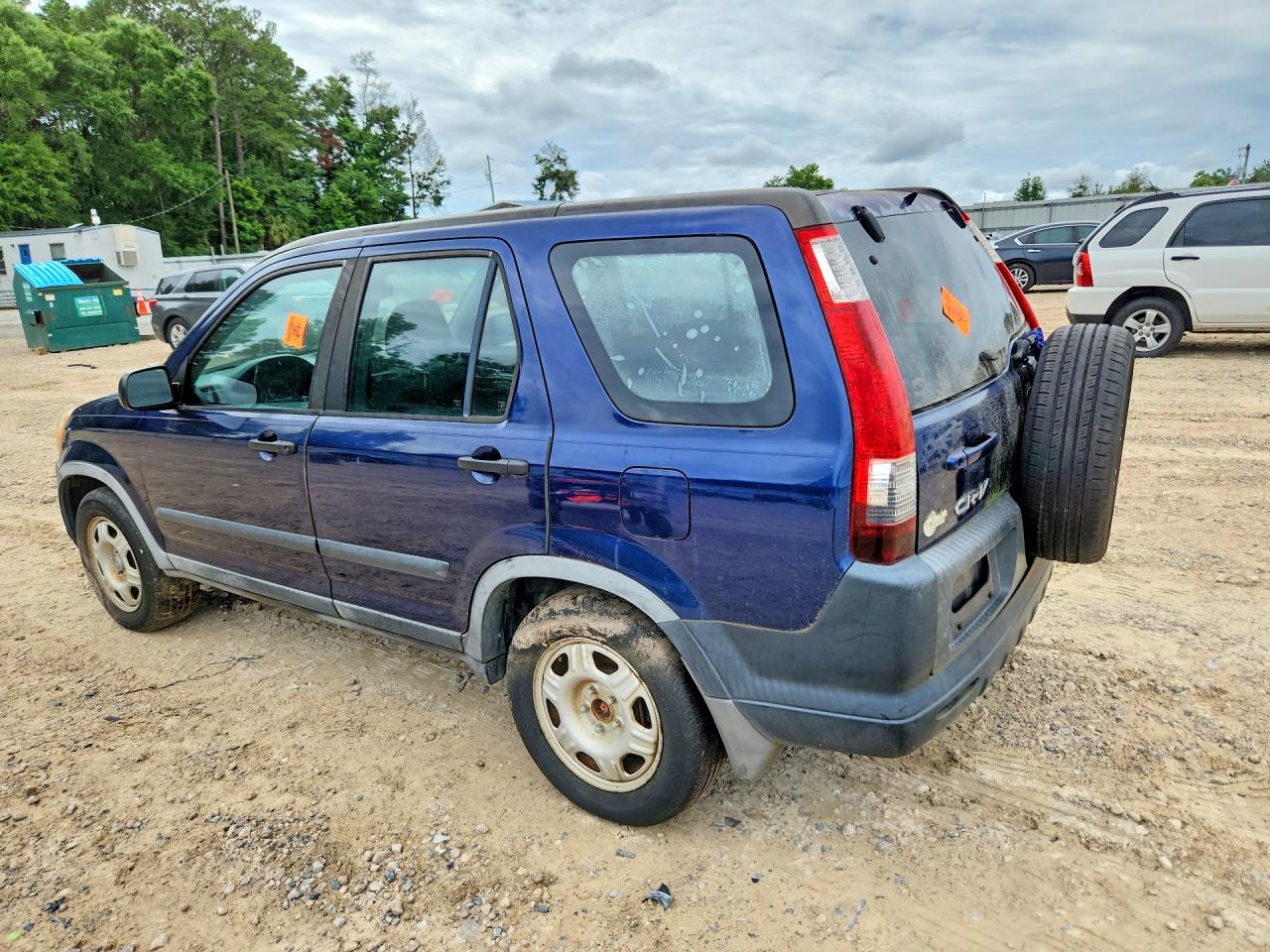 2005 Honda Cr-v Lx Blue vin: JHLRD68505C018571