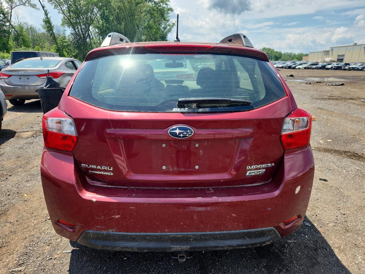 2013 Subaru Impreza Sport Limited Burgundy vin: JF1GPAS65D2887175