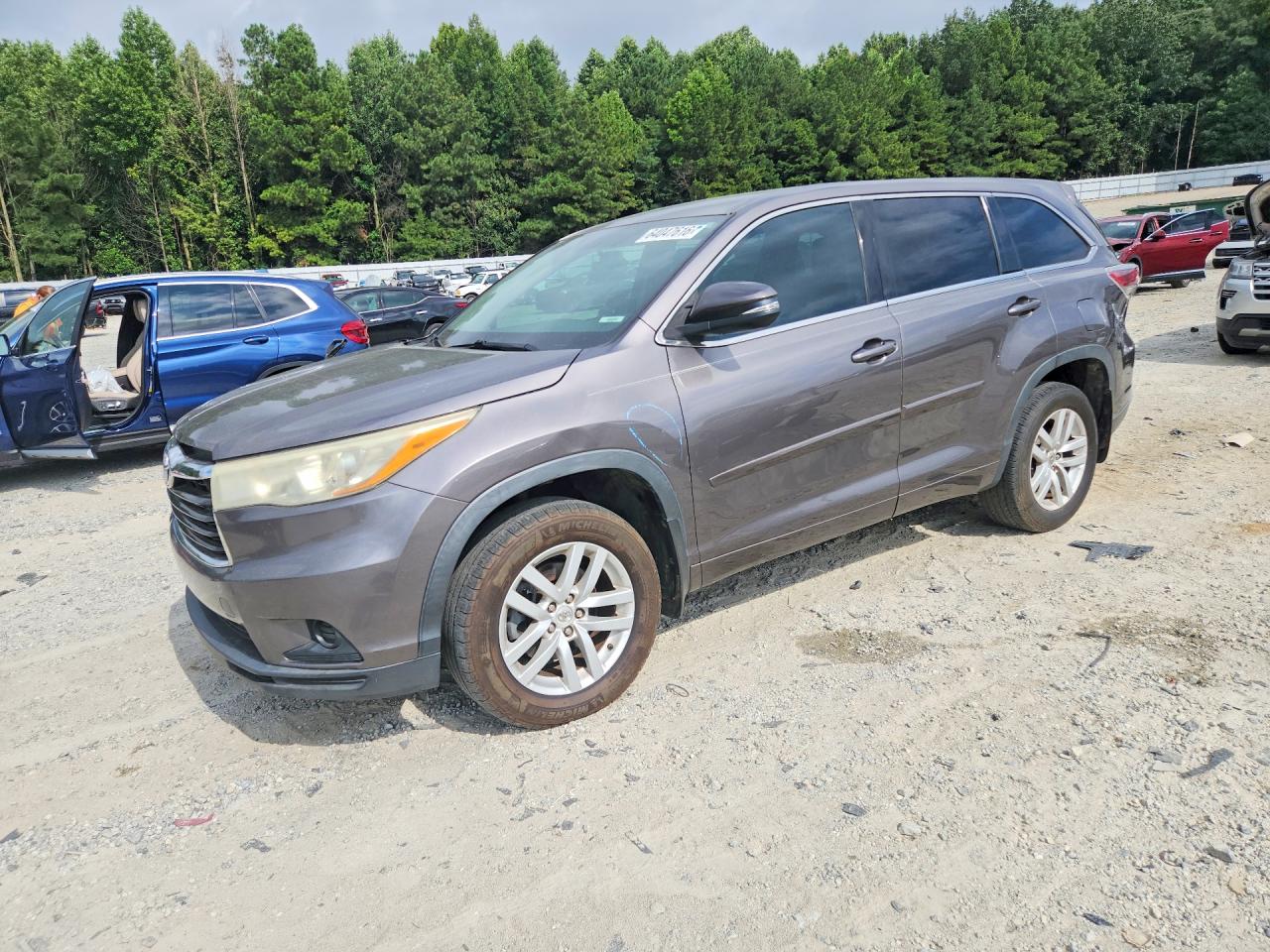 2015 Toyota Highlander Le Gray vin: 5TDZARFH8FS009802