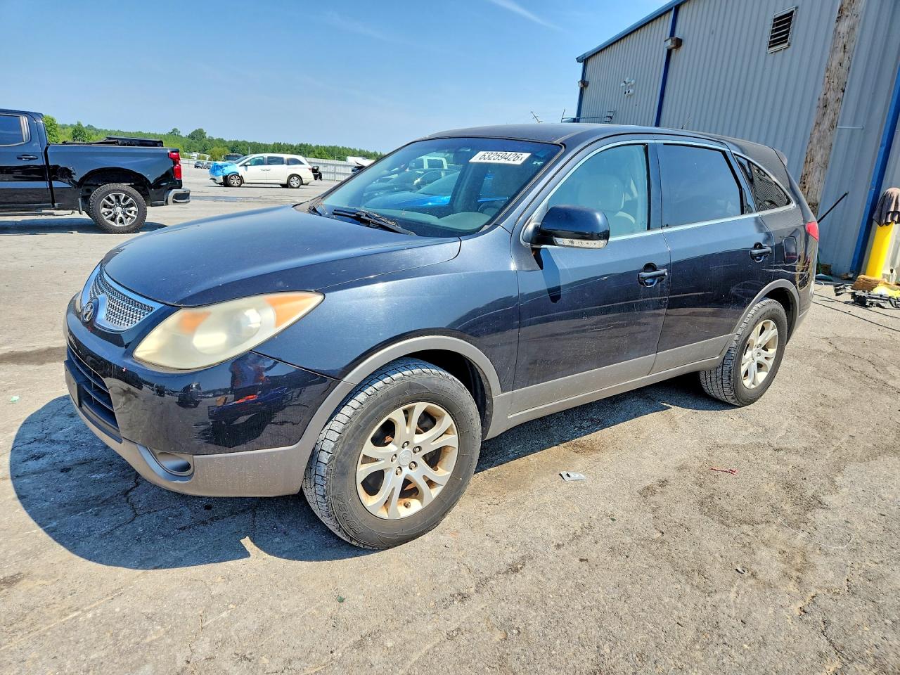 2008 Hyundai Veracruz Gls Синий vin: KM8NU73C28U040489