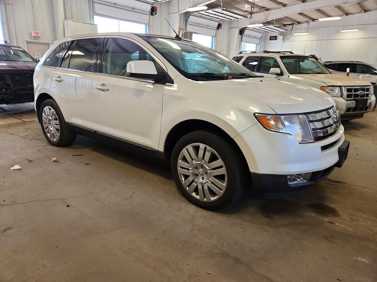 2009 Ford Edge Limited White vin: 2FMDK39C89BA92590