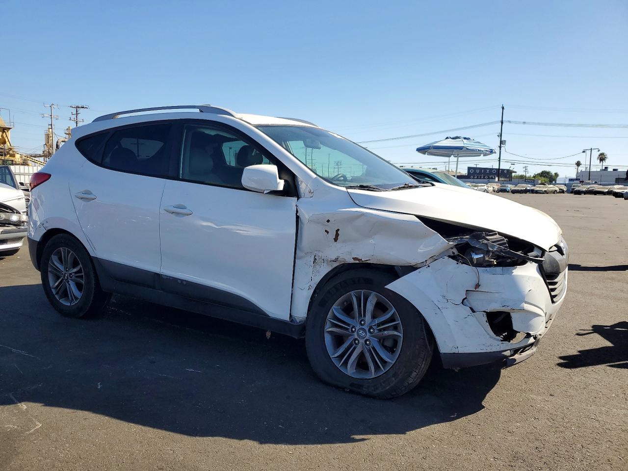 2015 Hyundai Tucson Se Белый vin: KM8JU3AG7FU092680