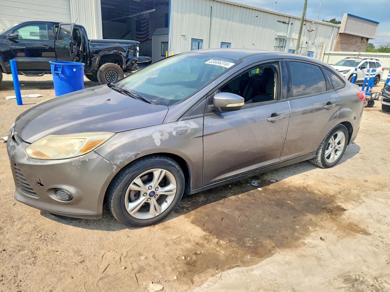 2014 Ford Focus Se Gray vin: 1FADP3F23EL414537