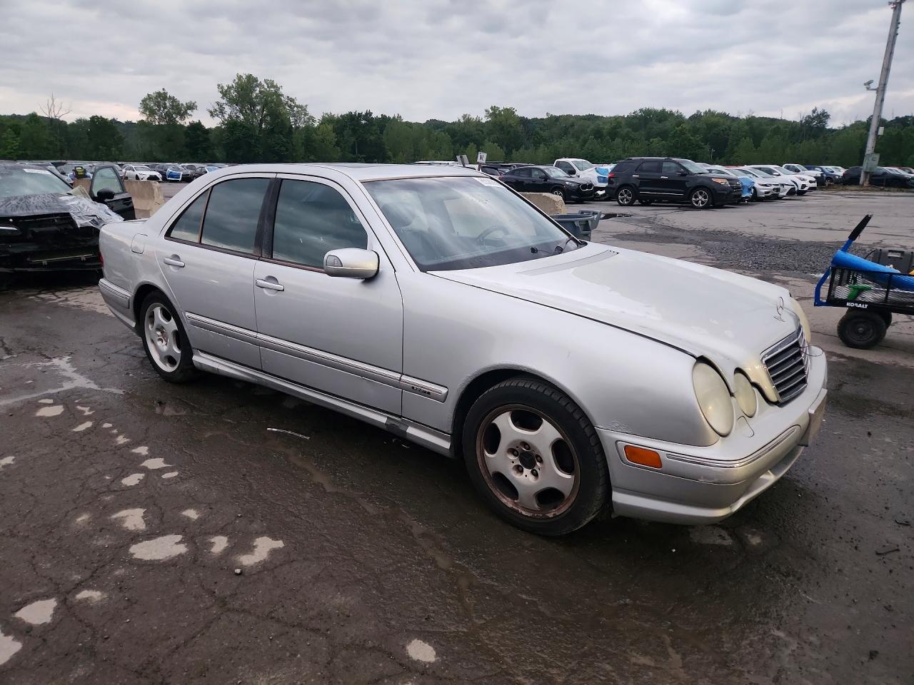 2000 Mercedes-benz E 430 Silver vin: WDBJF70J7YB065964