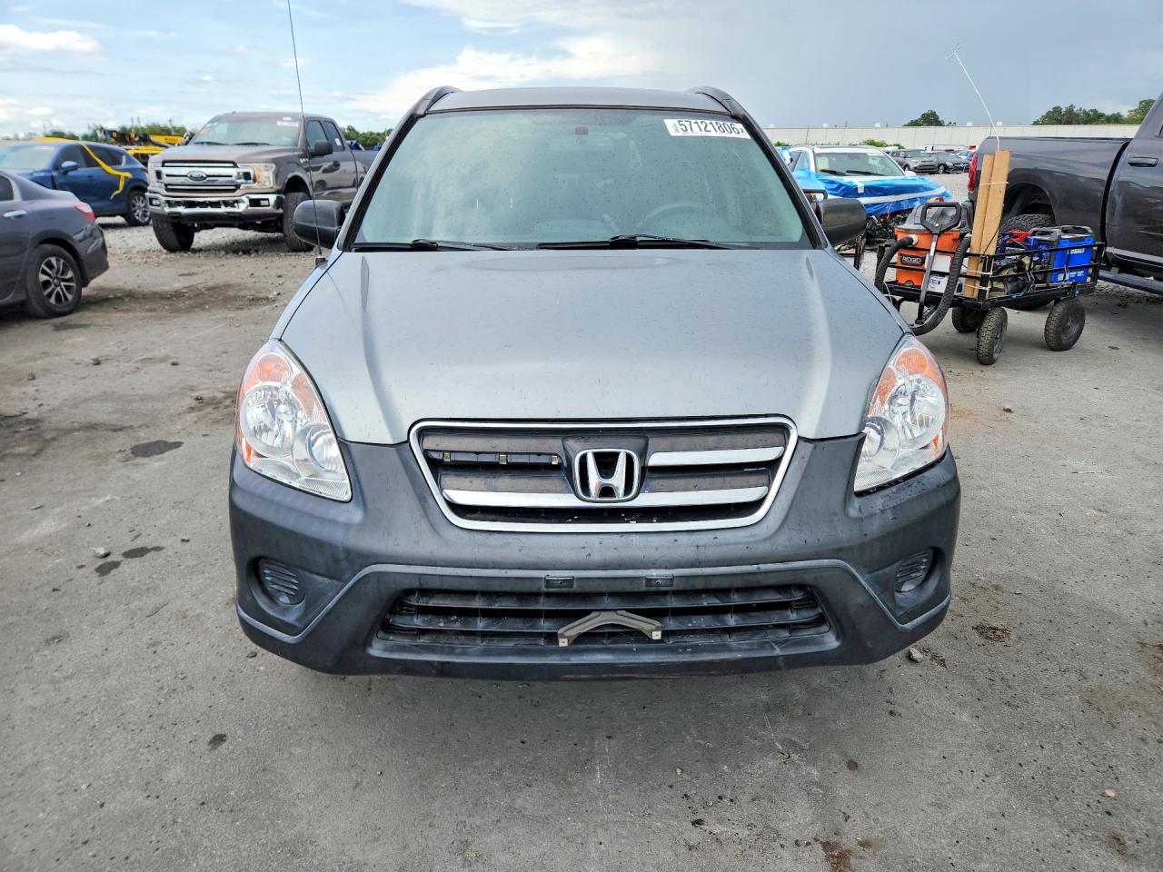 2005 Honda Cr-v Lx Silver vin: SHSRD78585U338137