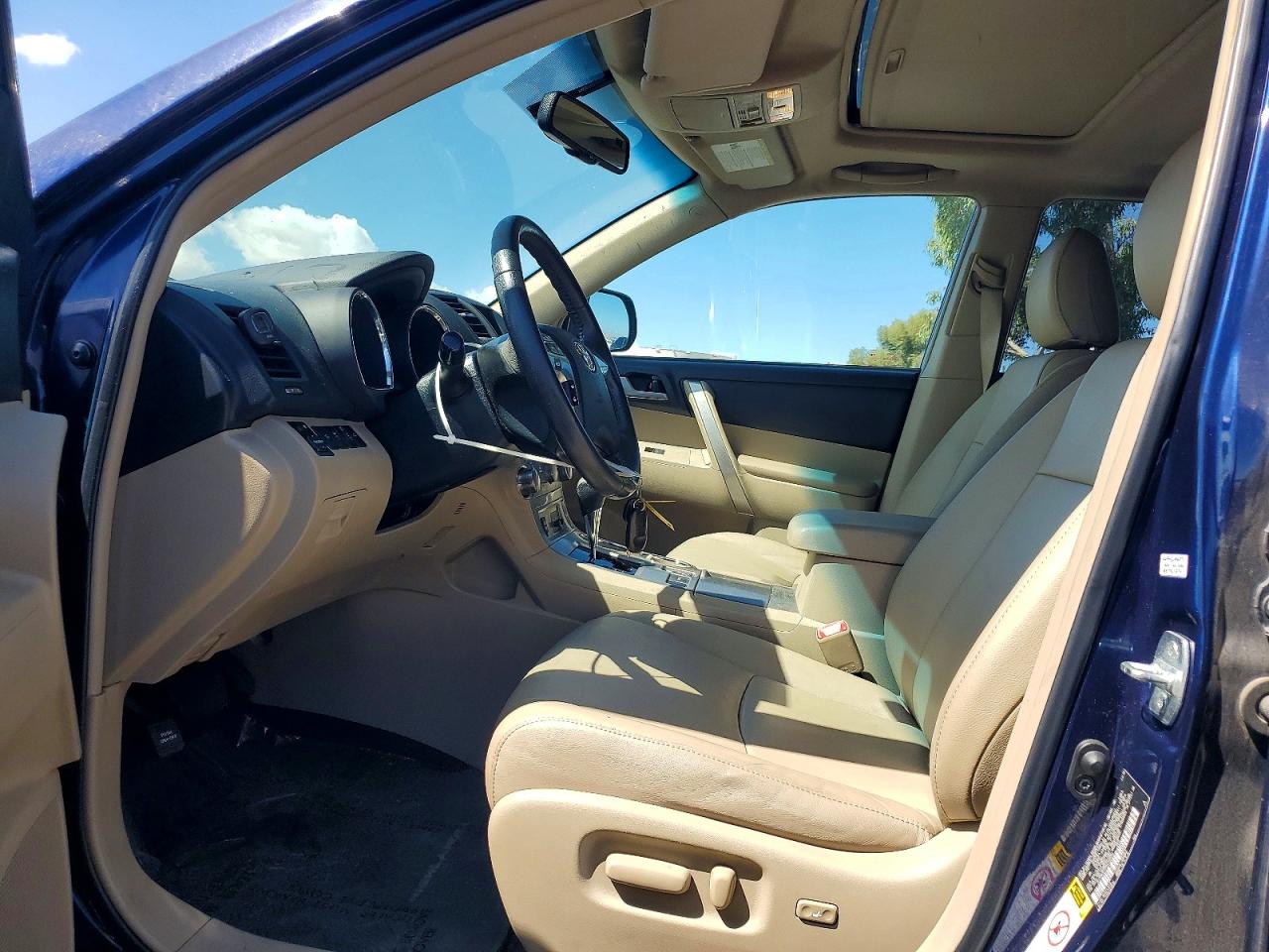 2013 Toyota Highlander Se Blue vin: 5TDZK3EH7DS100567