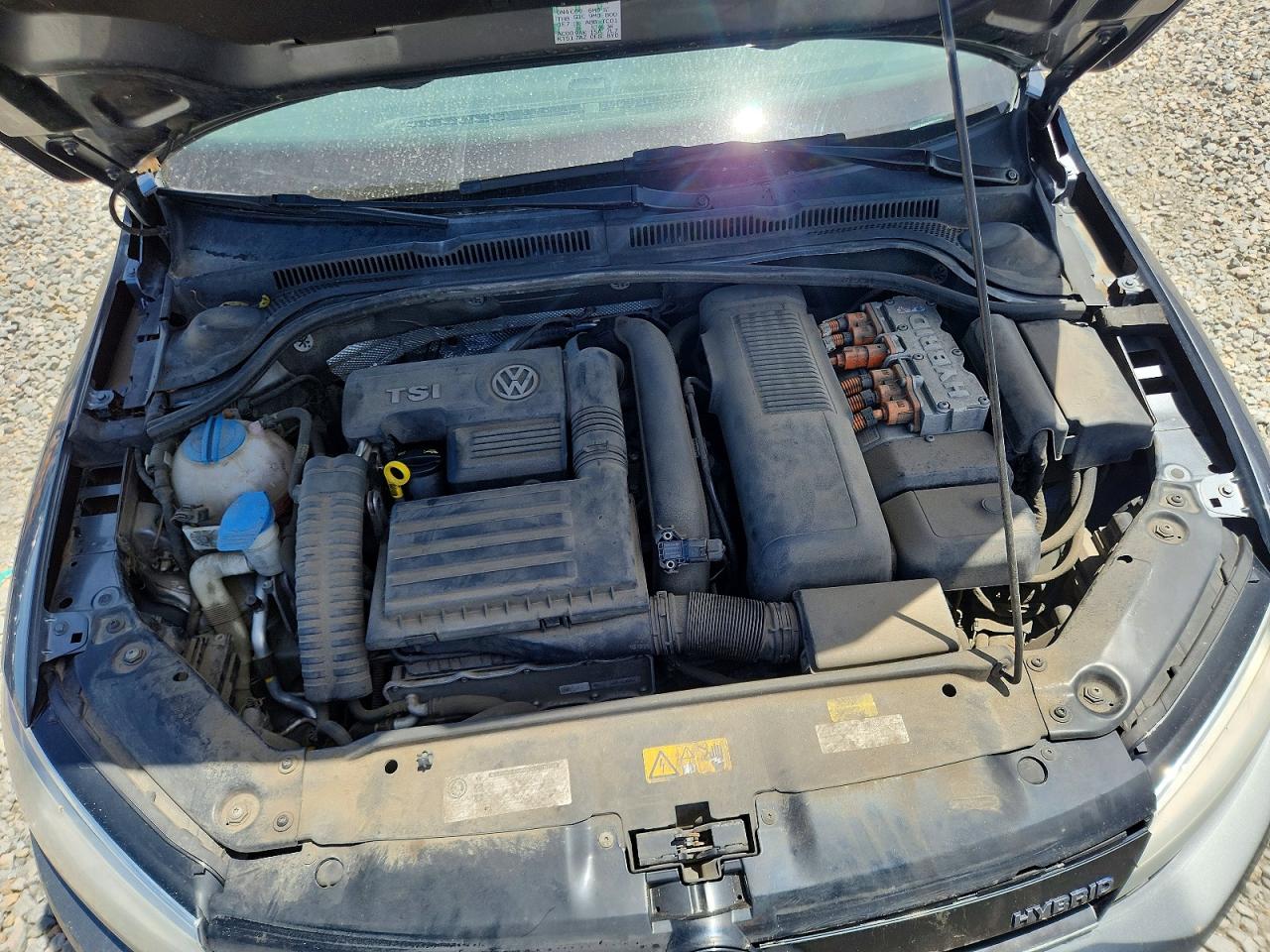 2013 Volkswagen Jetta Hybrid Gray vin: 3VW637AJ9DM276906