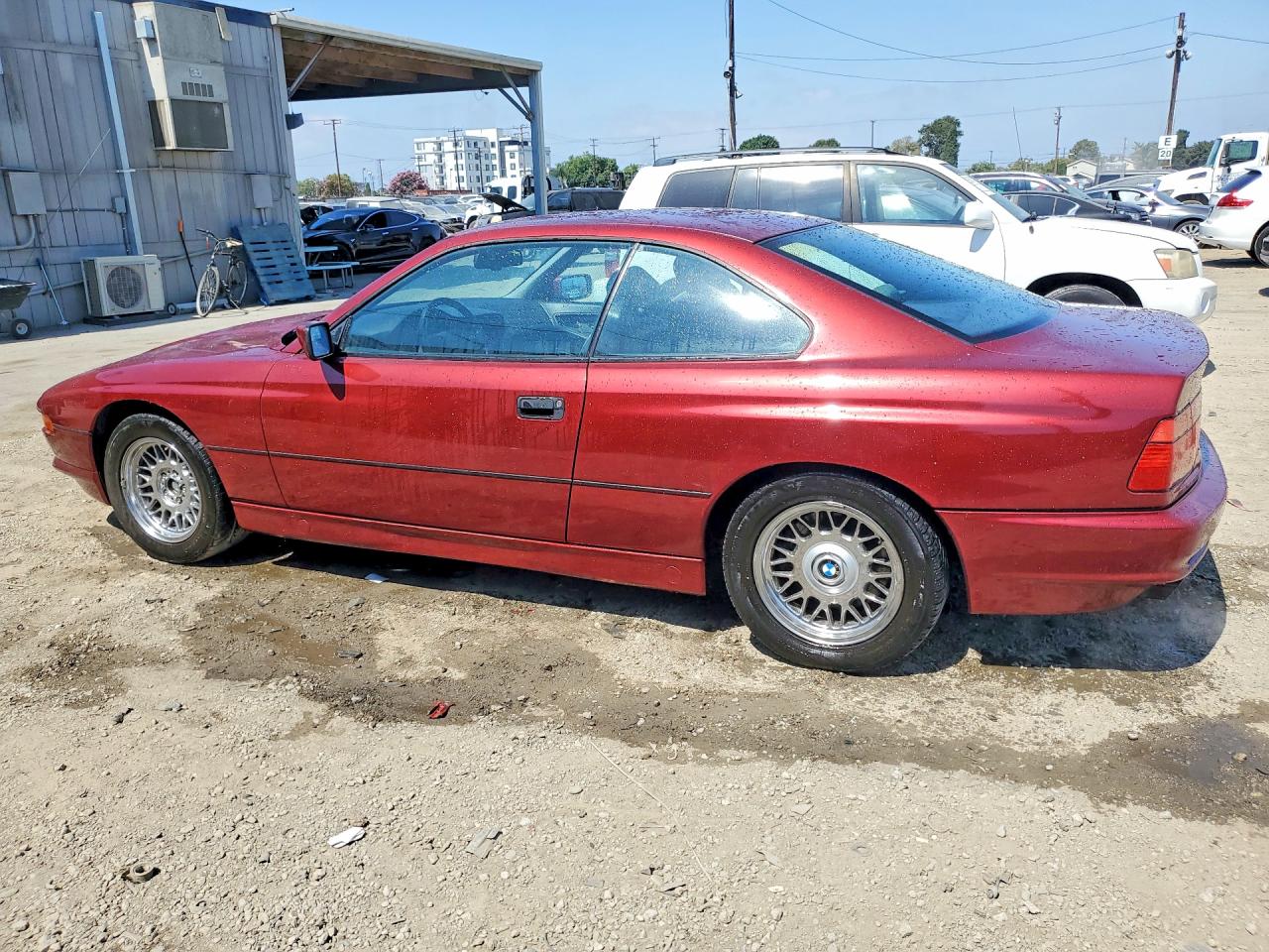 1991 Bmw 850 I Automatic Burgundy vin: WBAEG2310MCB72020