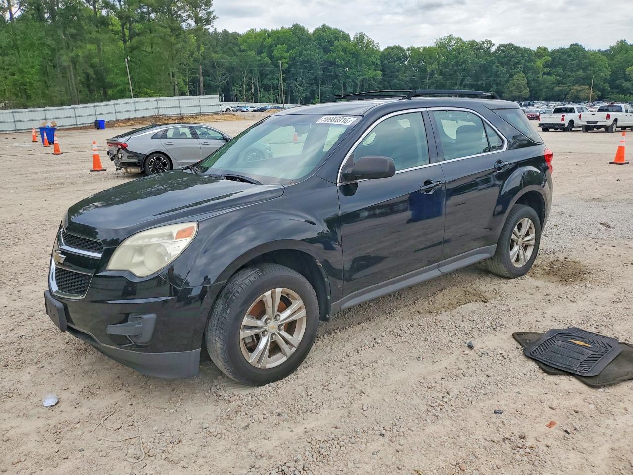 2011 Chevrolet Equinox Ls Black vin: 2CNFLCEC2B6449384