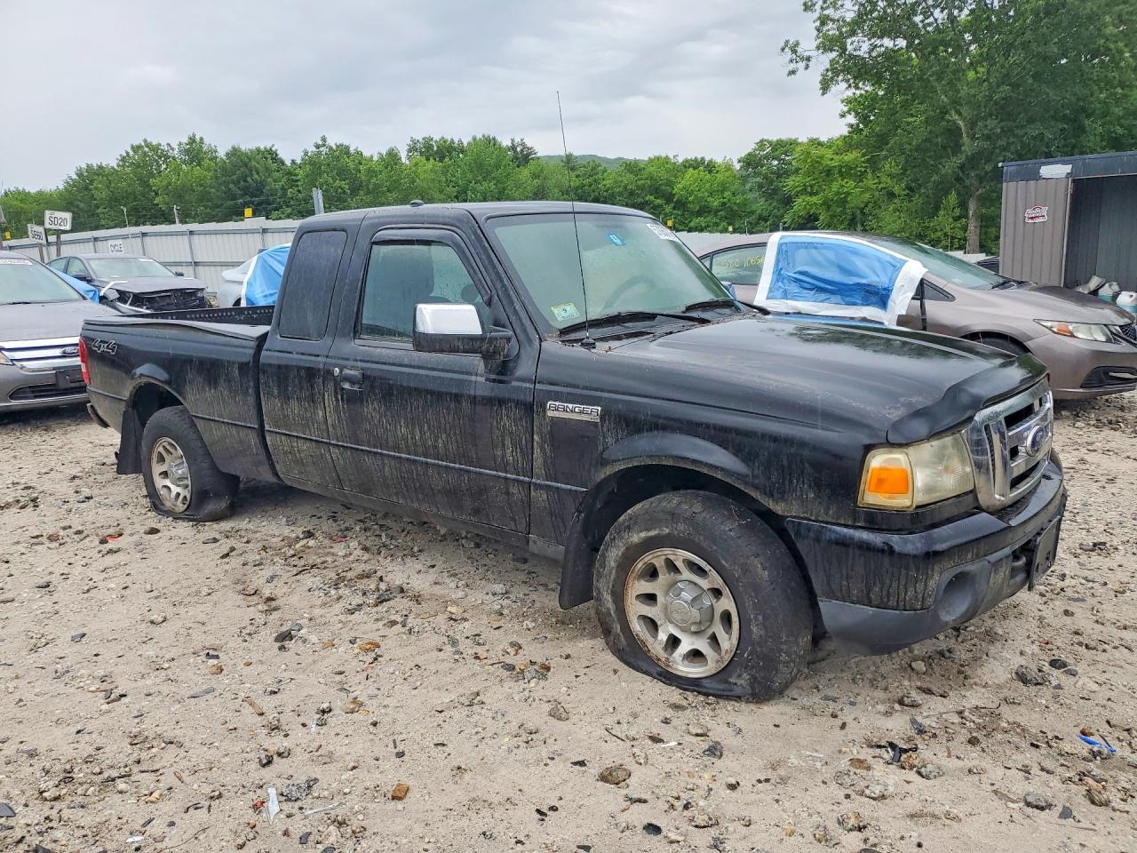 2010 Ford Ranger Super Cab Black vin: 1FTLR4FE0APA35823