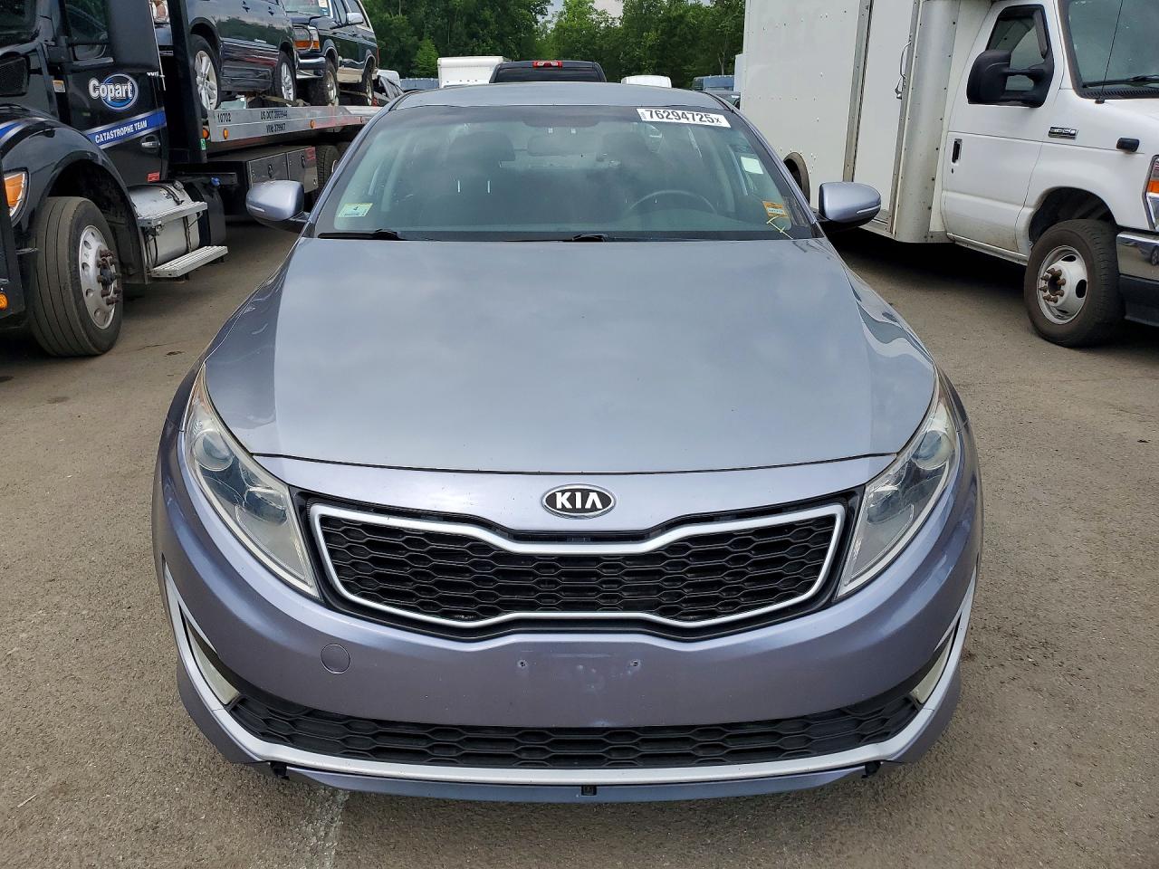 2012 Kia Optima Hybrid Синий vin: KNAGM4ADXC5011507