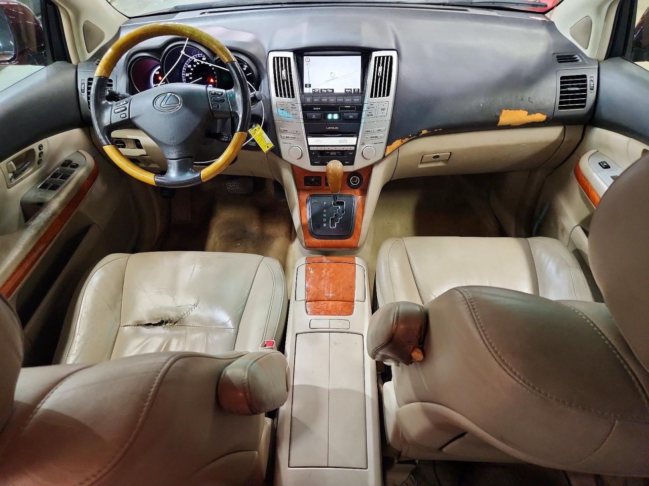 2008 Lexus Rx 400h Burgundy vin: JTJHW31U582850160