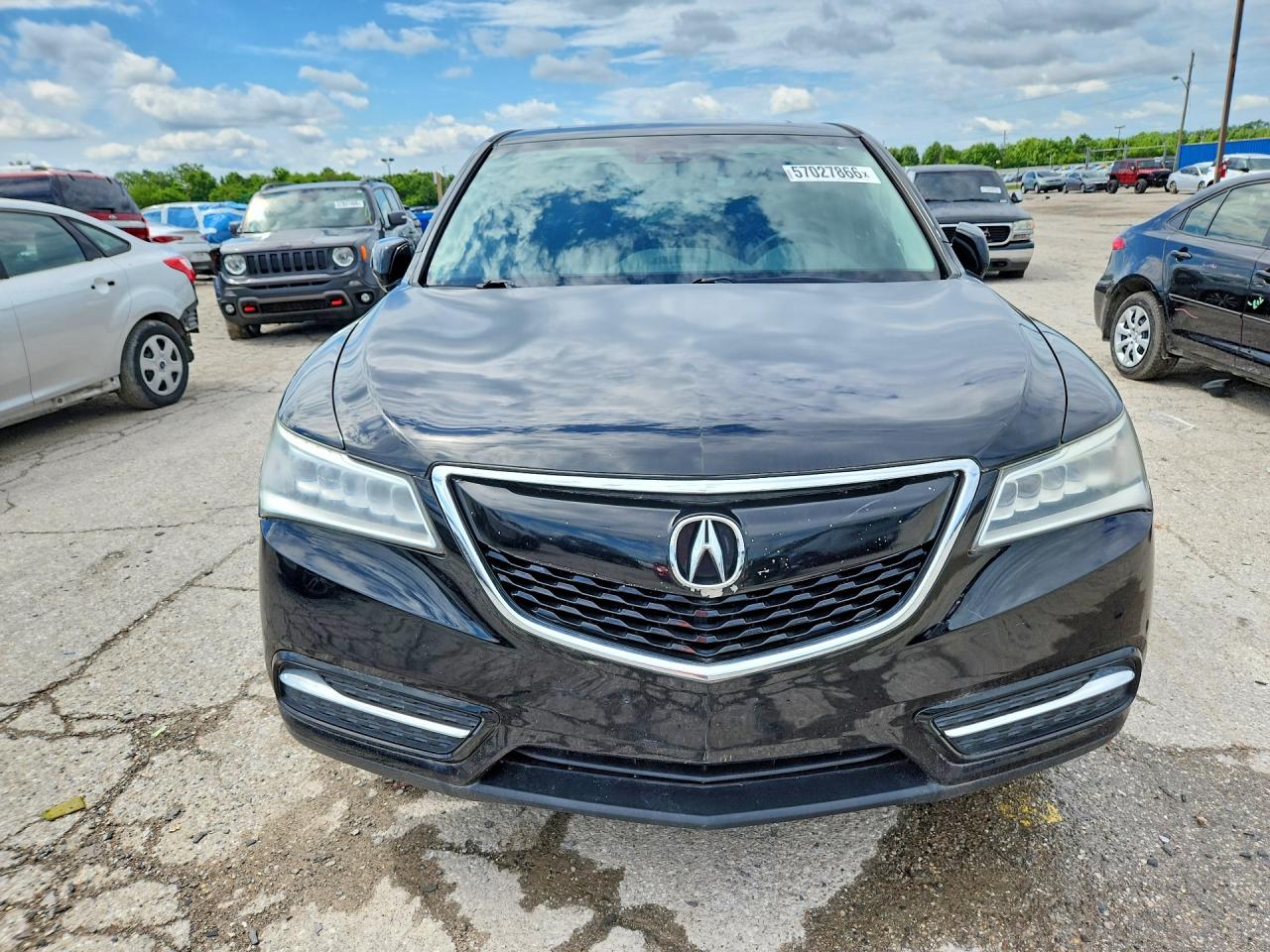 2014 Acura Mdx Technology Black vin: 5FRYD4H68EB010371