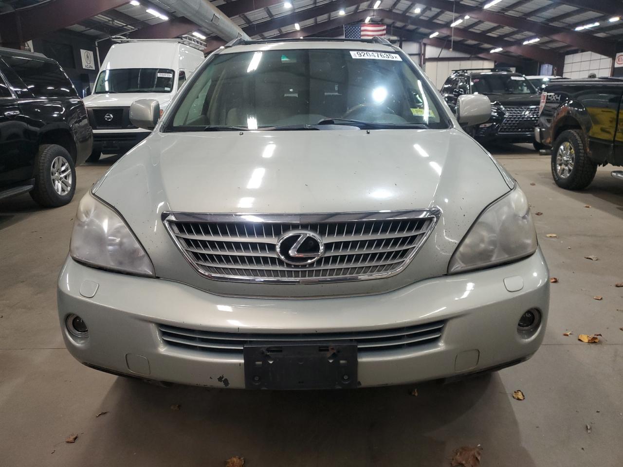 2008 Lexus Rx 400h Silver vin: JTJHW31U282043126