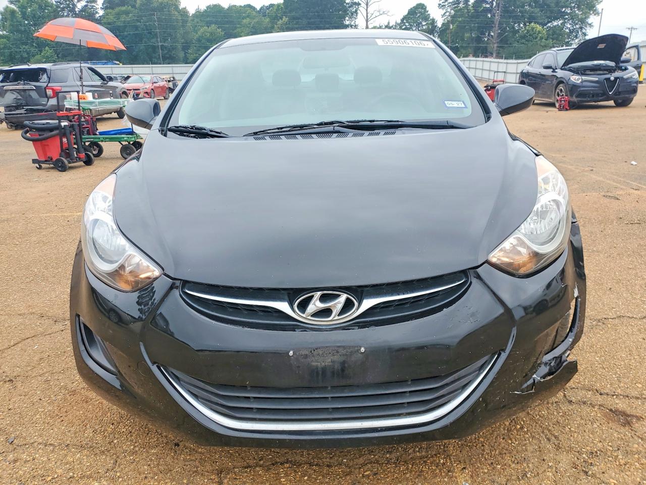 2011 Hyundai Elantra Gls Black vin: 5NPDH4AE5BH033254