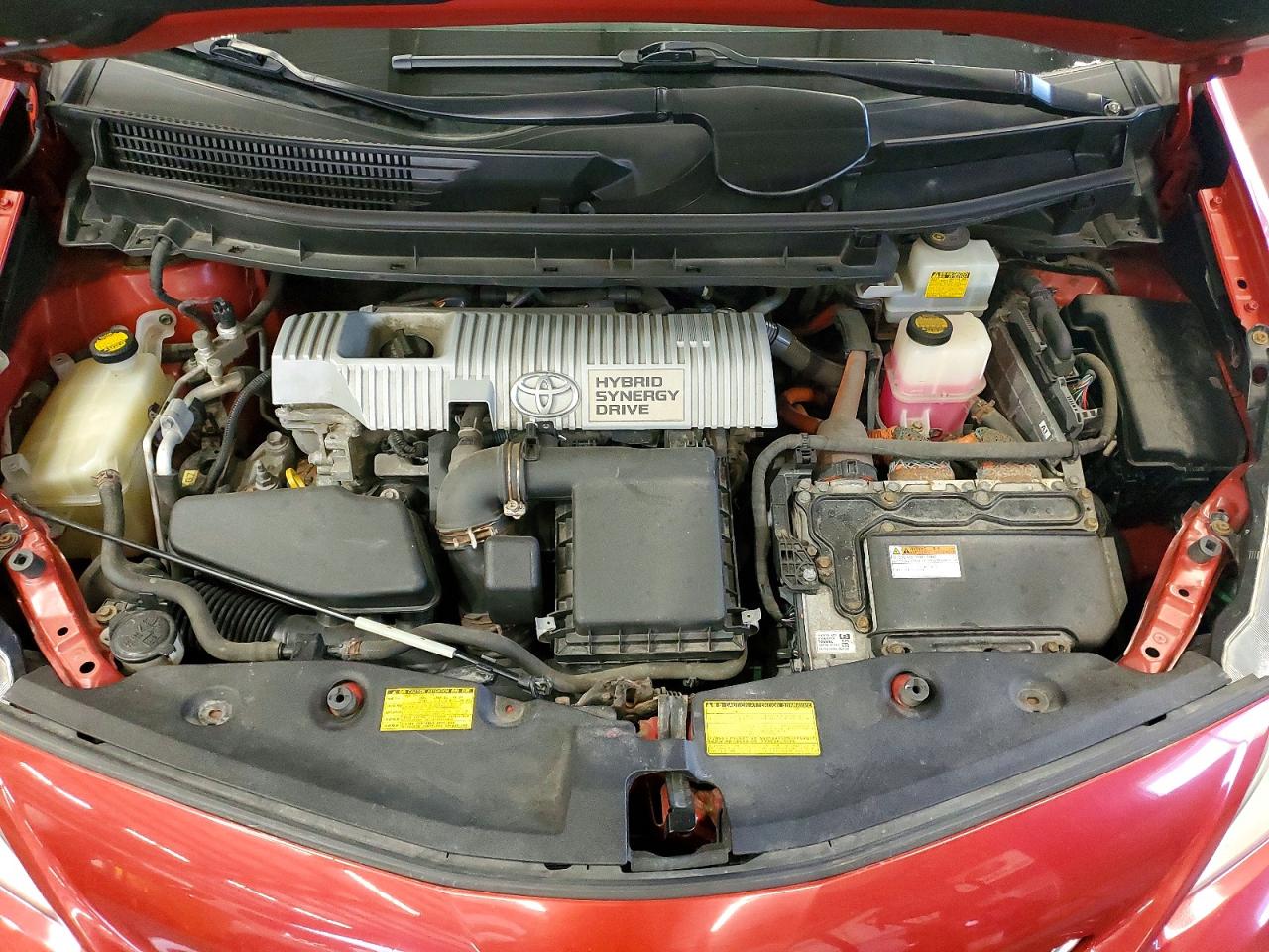2013 Toyota Prius V Three Red vin: JTDZN3EU4D3190475