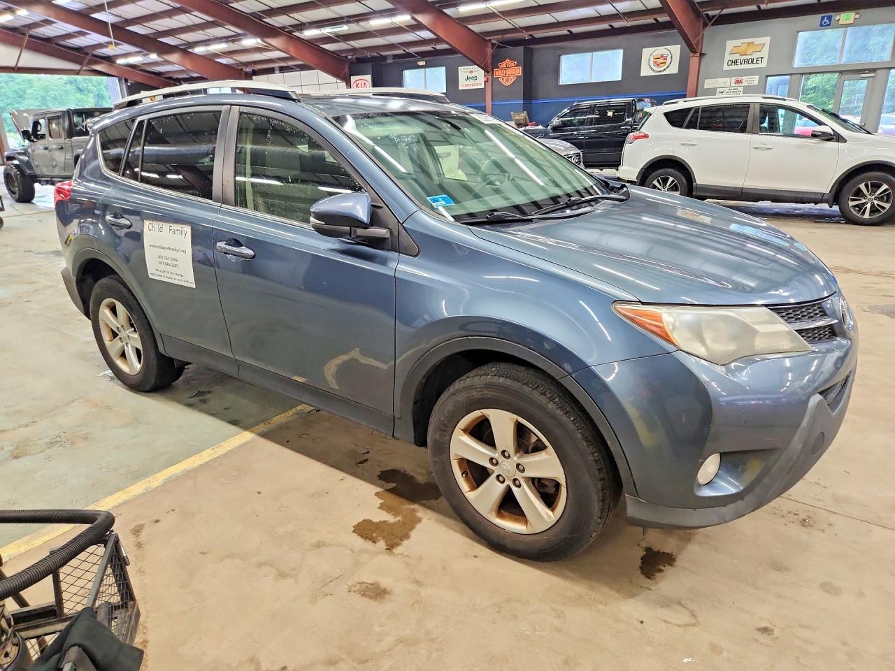 2013 Toyota Rav4 Xle Blue vin: JTMRFREV5DD038188