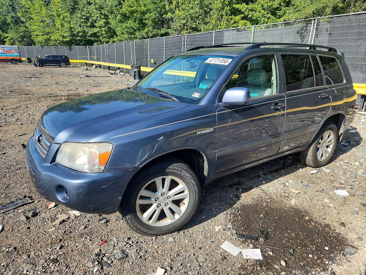 2006 Toyota Highlander Hybrid Blue vin: JTEEW21A560022782