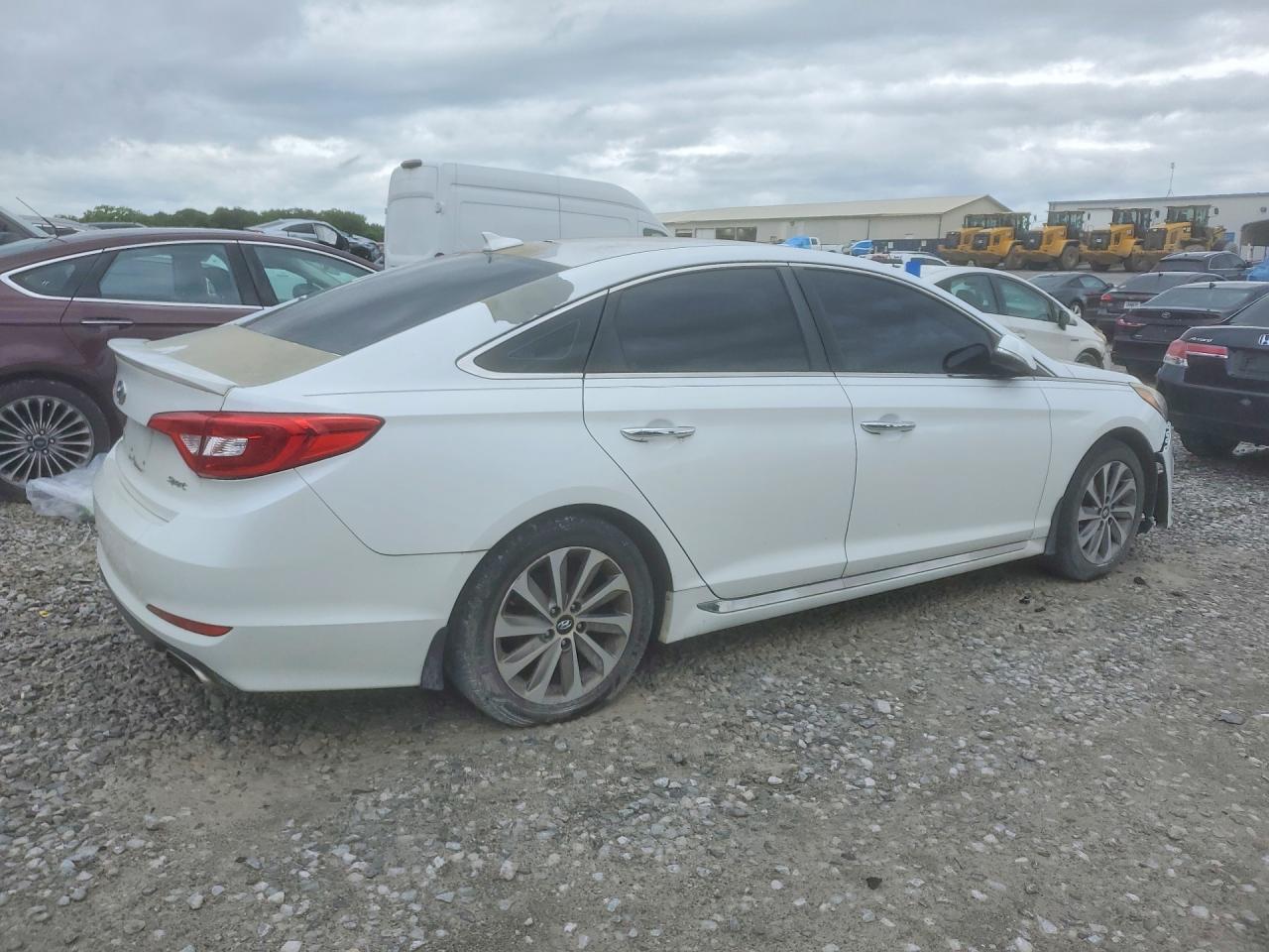 2015 Hyundai Sonata Sport Белый vin: 5NPE34AF0FH103969