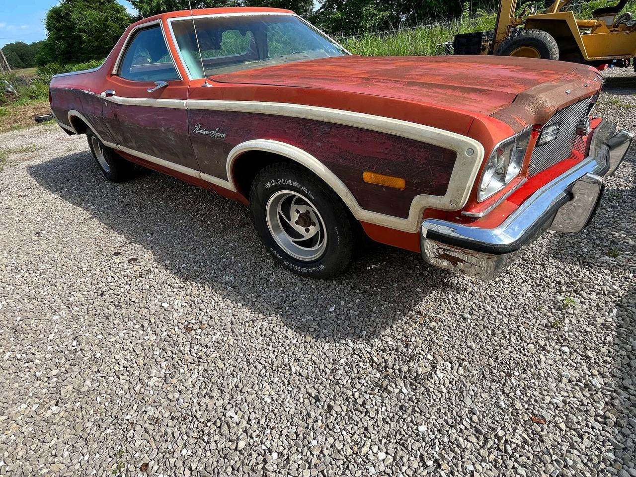 1973 Ford Ranchero Squire Red vin: 3A49N149648